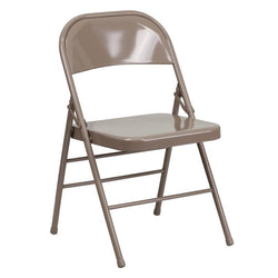 Flash Furniture HERCULES Series Triple Braced & Double Hinged Metal Folding Chair(FLA-HF3-MC-309AS-GG)