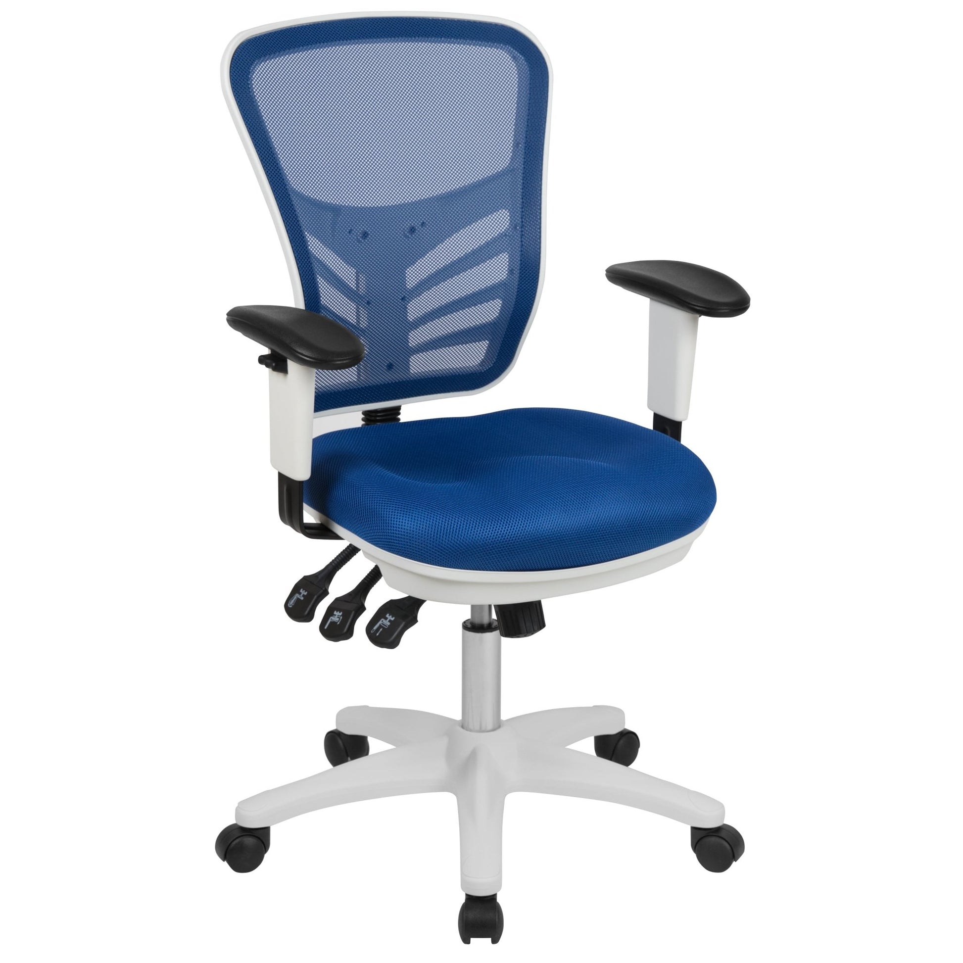 Nicholas Executive Swivel Ergonomic Office Chair with Adjustable Arms and Mid - Back Mesh Multifunction by Flash Furniture - SchoolOutlet