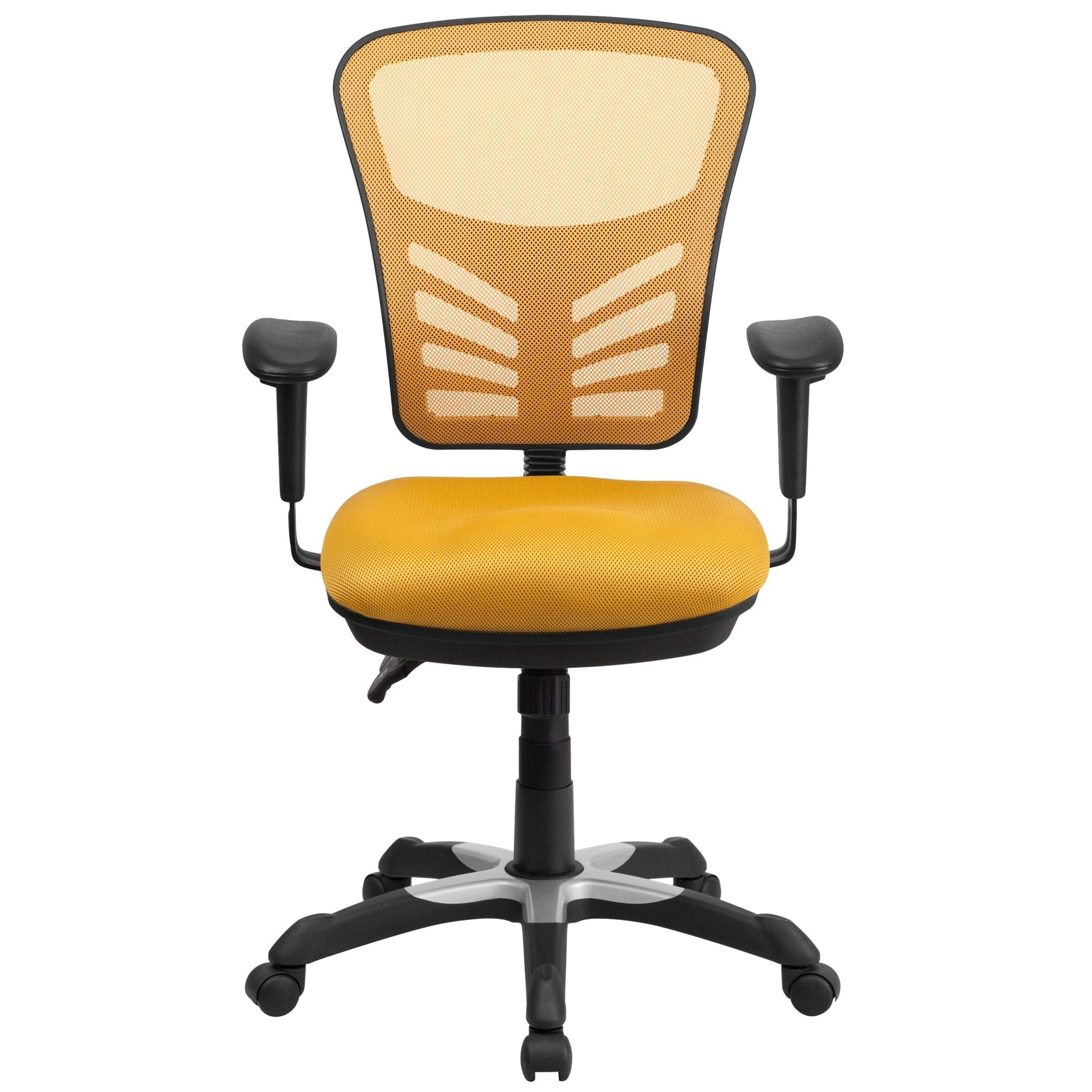 Nicholas Executive Swivel Ergonomic Office Chair with Adjustable Arms and Mid - Back Mesh Multifunction by Flash Furniture - SchoolOutlet