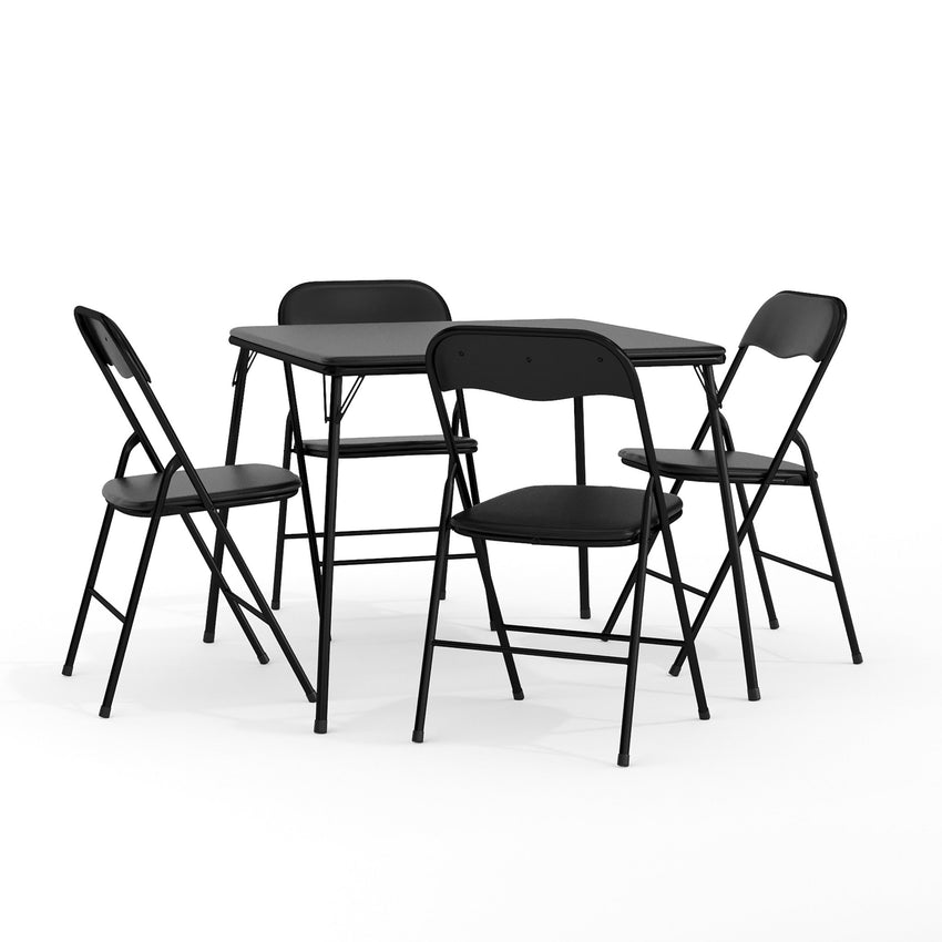 Madison 5 Piece Folding Card Table and Chair Set by Flash Furniture - SchoolOutlet