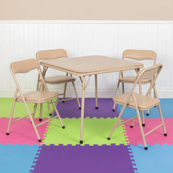 Mindy Kids 5 Piece Folding Table and Chair Set by Flash Furniture