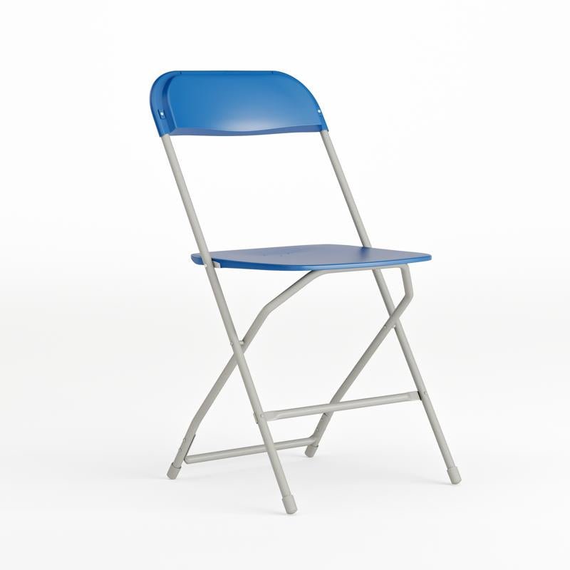 Flash Furniture HERCULES Series 650 lb. Capacity Comfortable Event Premium Plastic Folding Chair (FLA-LE-L-3-GG) - SchoolOutlet
