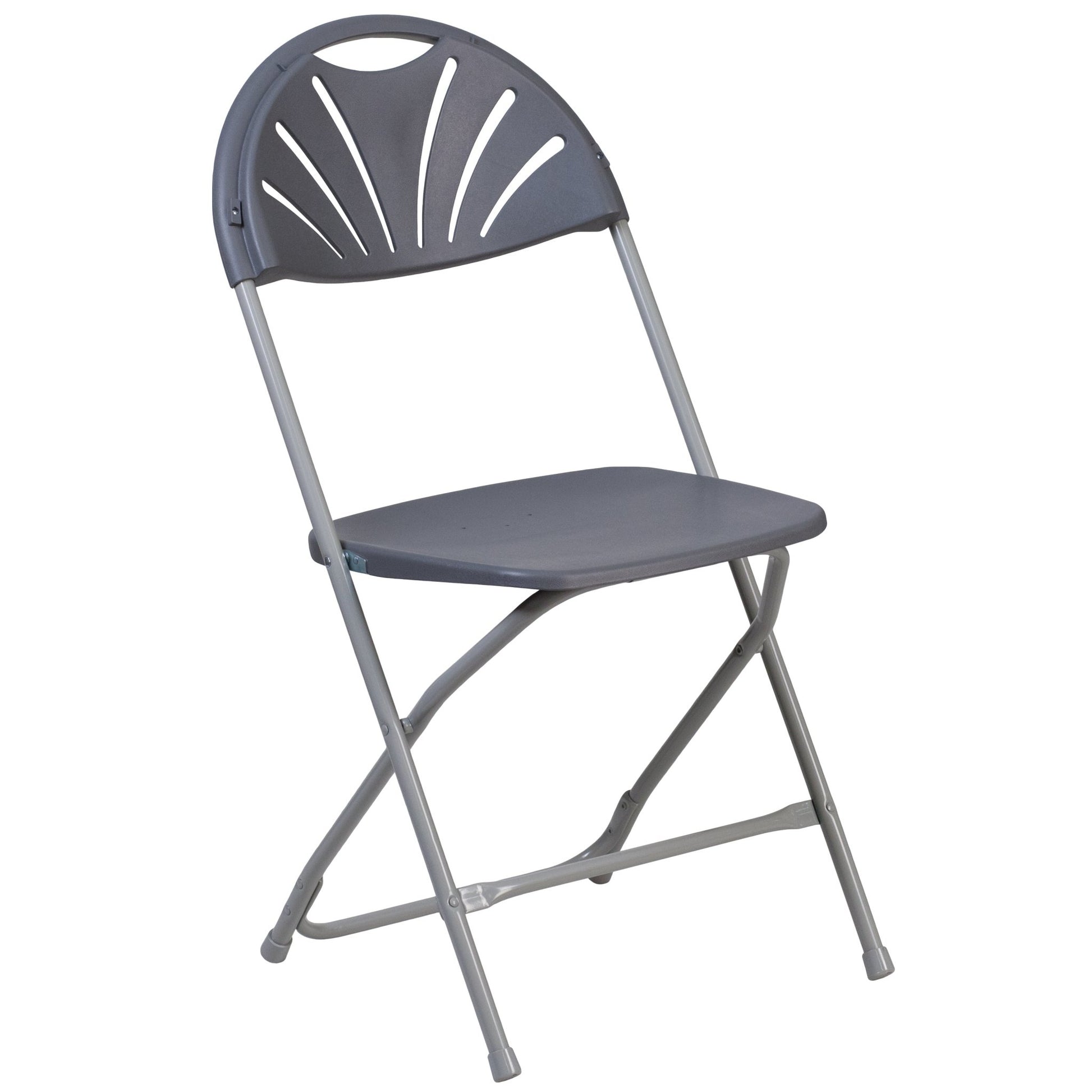 HERCULES Series Plastic Fan Back Folding Chair, 650 lb. Capacity by Flash Furniture - SchoolOutlet