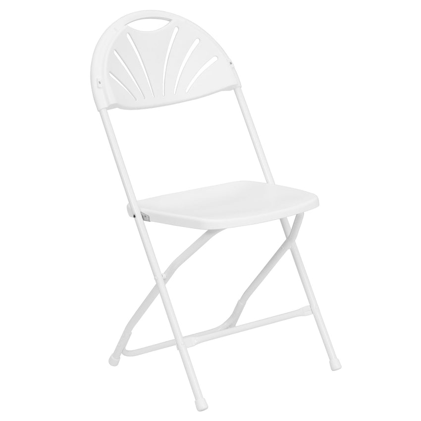 HERCULES Series Plastic Fan Back Folding Chair, 650 lb. Capacity by Flash Furniture - SchoolOutlet