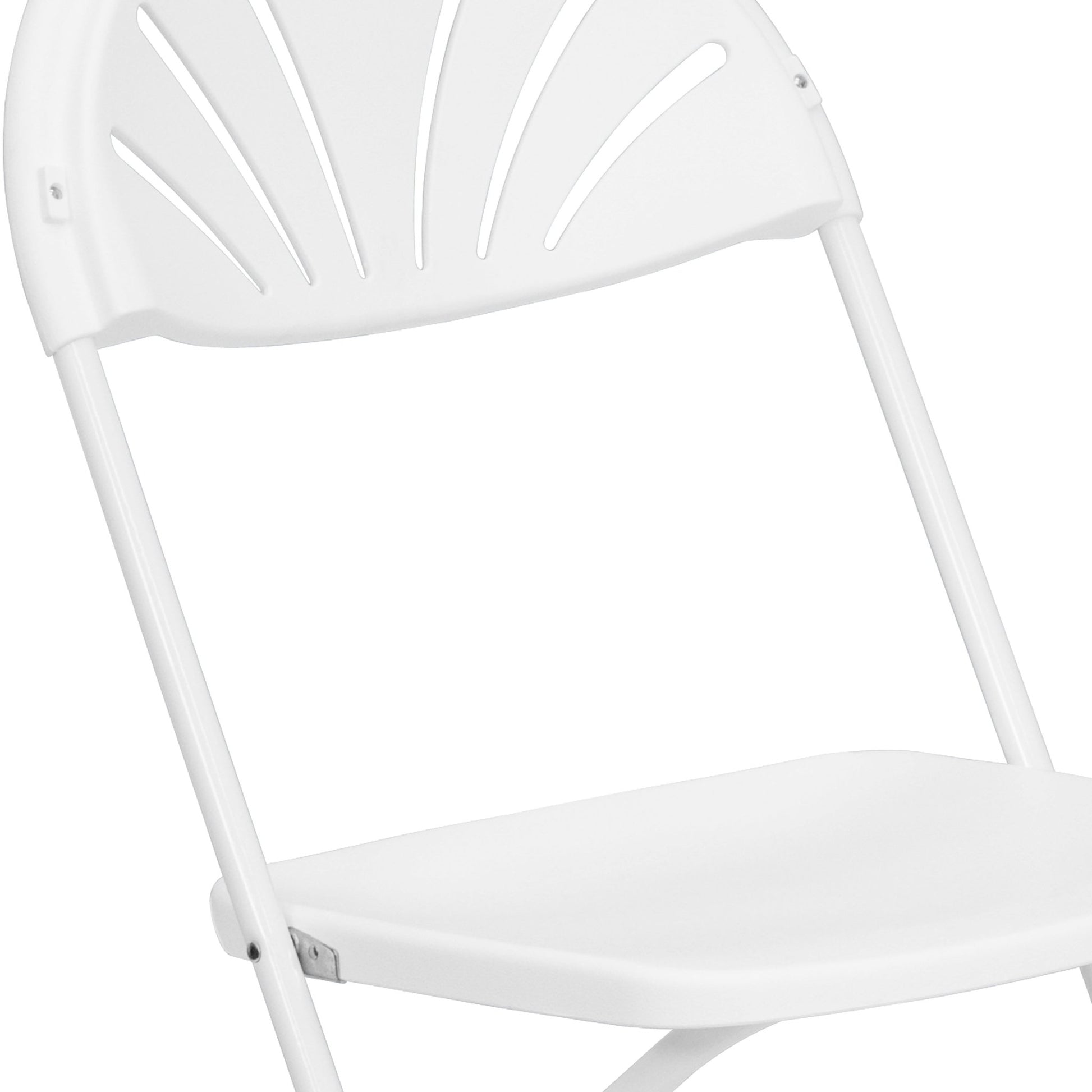 HERCULES Series Plastic Fan Back Folding Chair, 650 lb. Capacity by Flash Furniture - SchoolOutlet