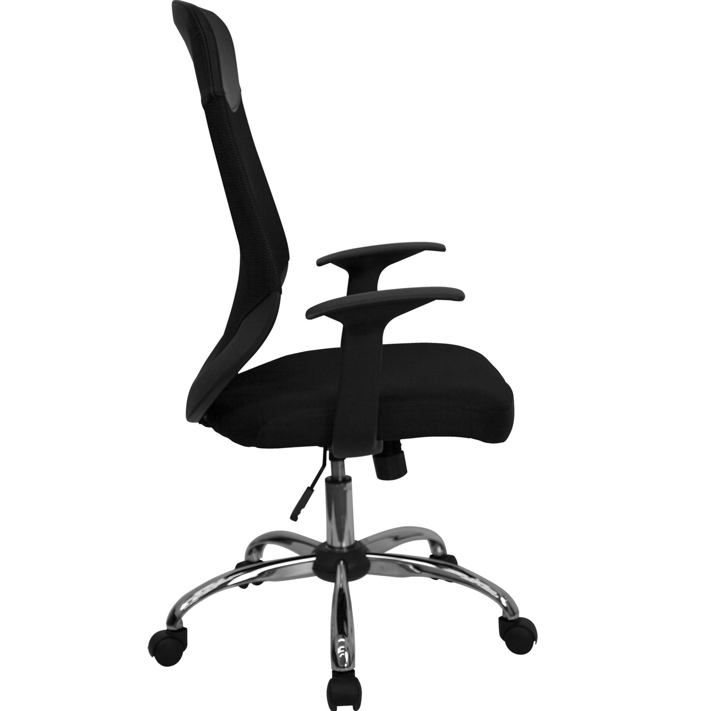 Noreen High Back Black Mesh Executive Swivel Office Chair with Arms by Flash Furniture - SchoolOutlet