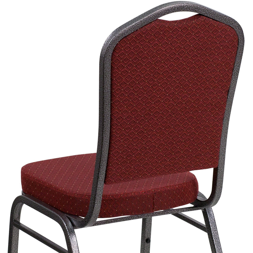 HERCULES Series Stacking Banquet Chair with 2.5" Thick Seat and Metal Frame - Crown Back by Flash Furniture - SchoolOutlet