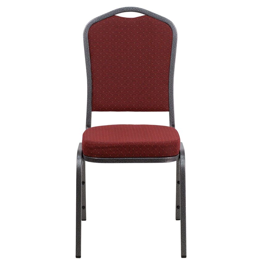 HERCULES Series Stacking Banquet Chair with 2.5" Thick Seat and Metal Frame - Crown Back by Flash Furniture - SchoolOutlet