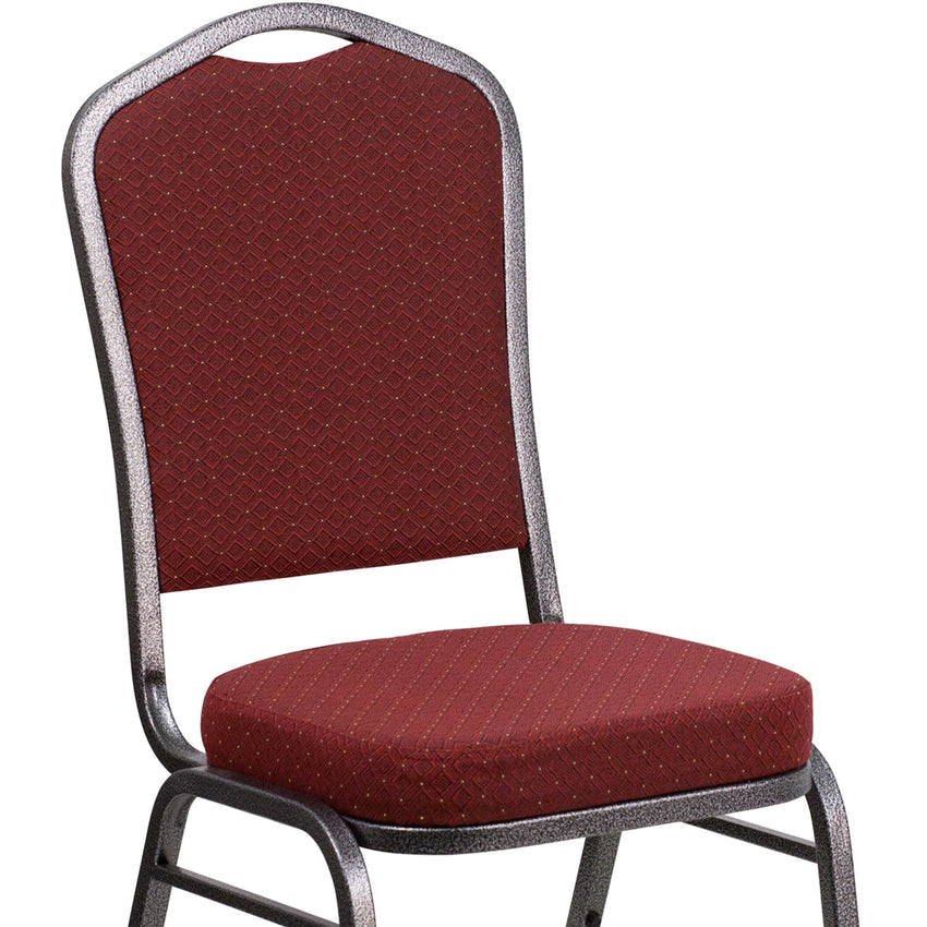 HERCULES Series Stacking Banquet Chair with 2.5" Thick Seat and Metal Frame - Crown Back by Flash Furniture - SchoolOutlet