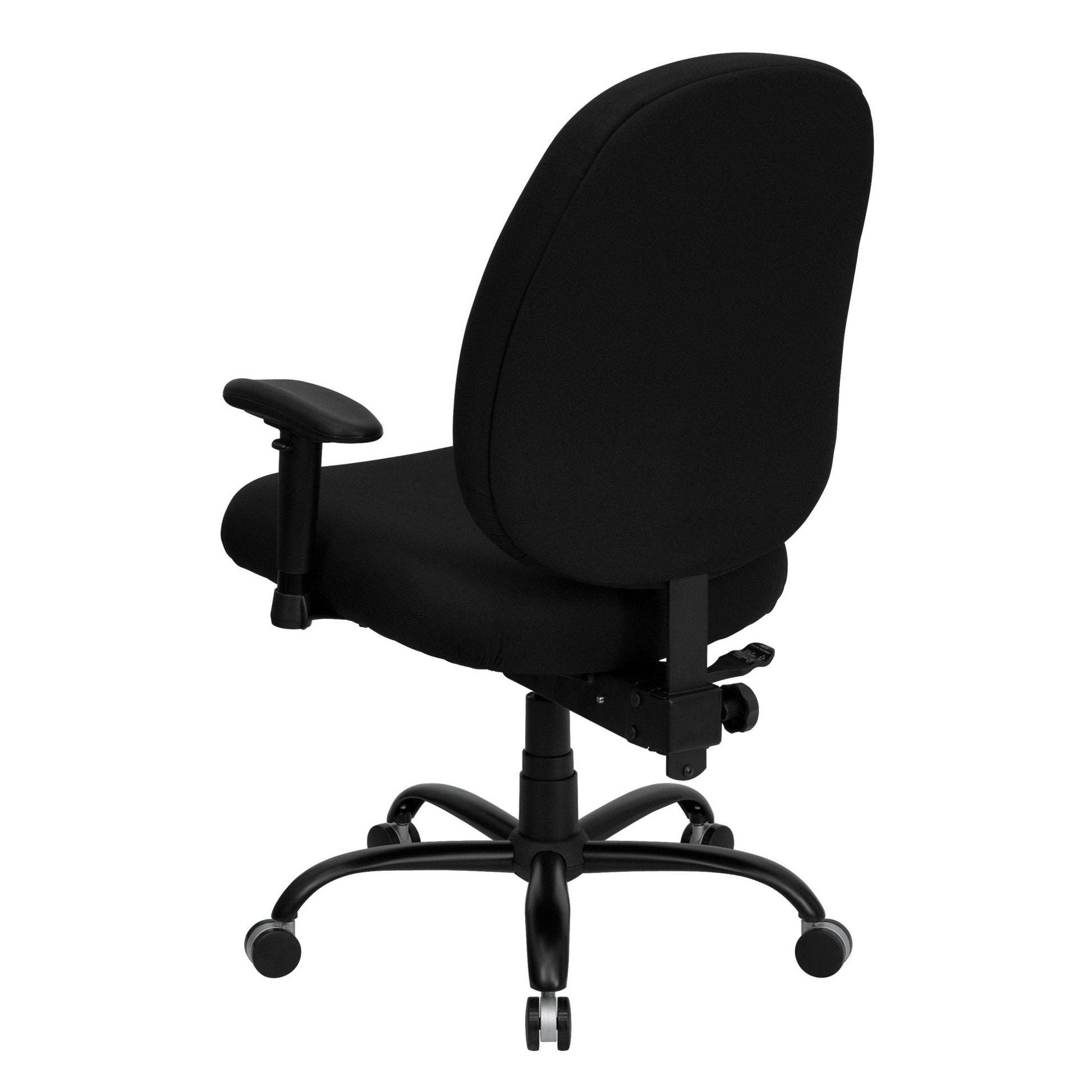 HERCULES Series Big & Tall Black Fabric Executive Ergonomic Office Chair with Adjustable Back and Arms - 400 lb. Rated by Flash Furniture - SchoolOutlet