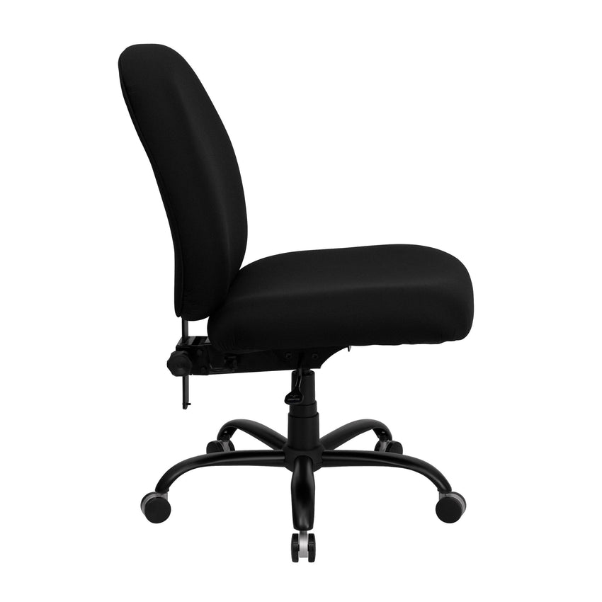 HERCULES Series Big & Tall Black Fabric Executive Swivel Ergonomic Office Chair with Adjustable Back - 400 lb. Rated by Flash Furniture - SchoolOutlet