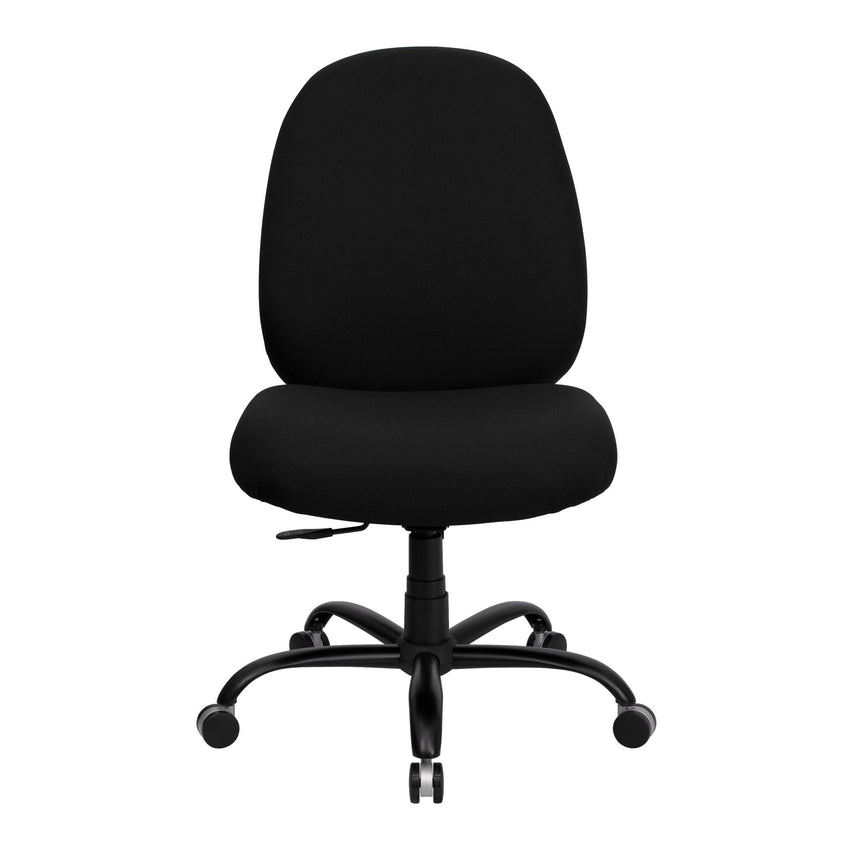 HERCULES Series Big & Tall Black Fabric Executive Swivel Ergonomic Office Chair with Adjustable Back - 400 lb. Rated by Flash Furniture - SchoolOutlet