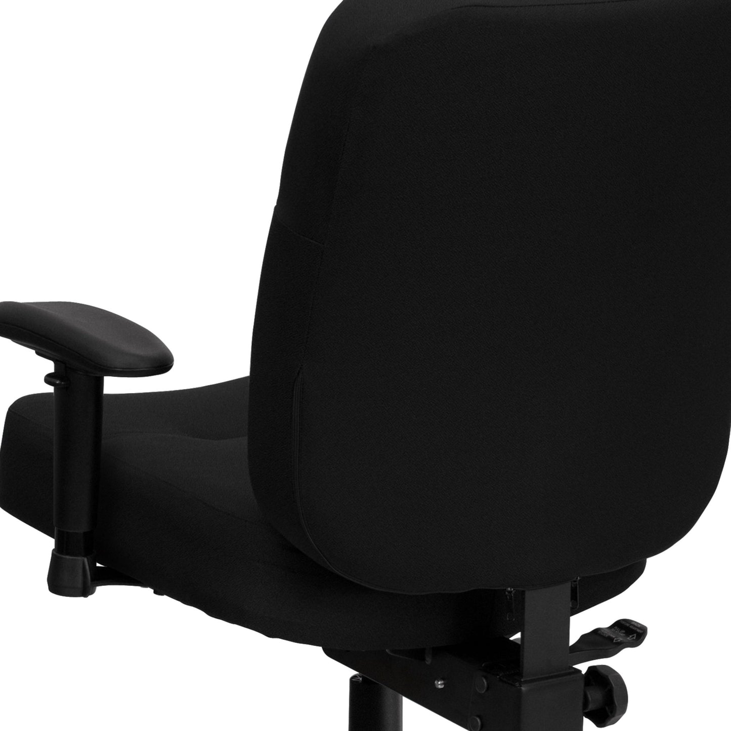 HERCULES Series Big & Tall Black Fabric Ergonomic Drafting Chair - 400 lb. Rated by Flash Furniture - SchoolOutlet