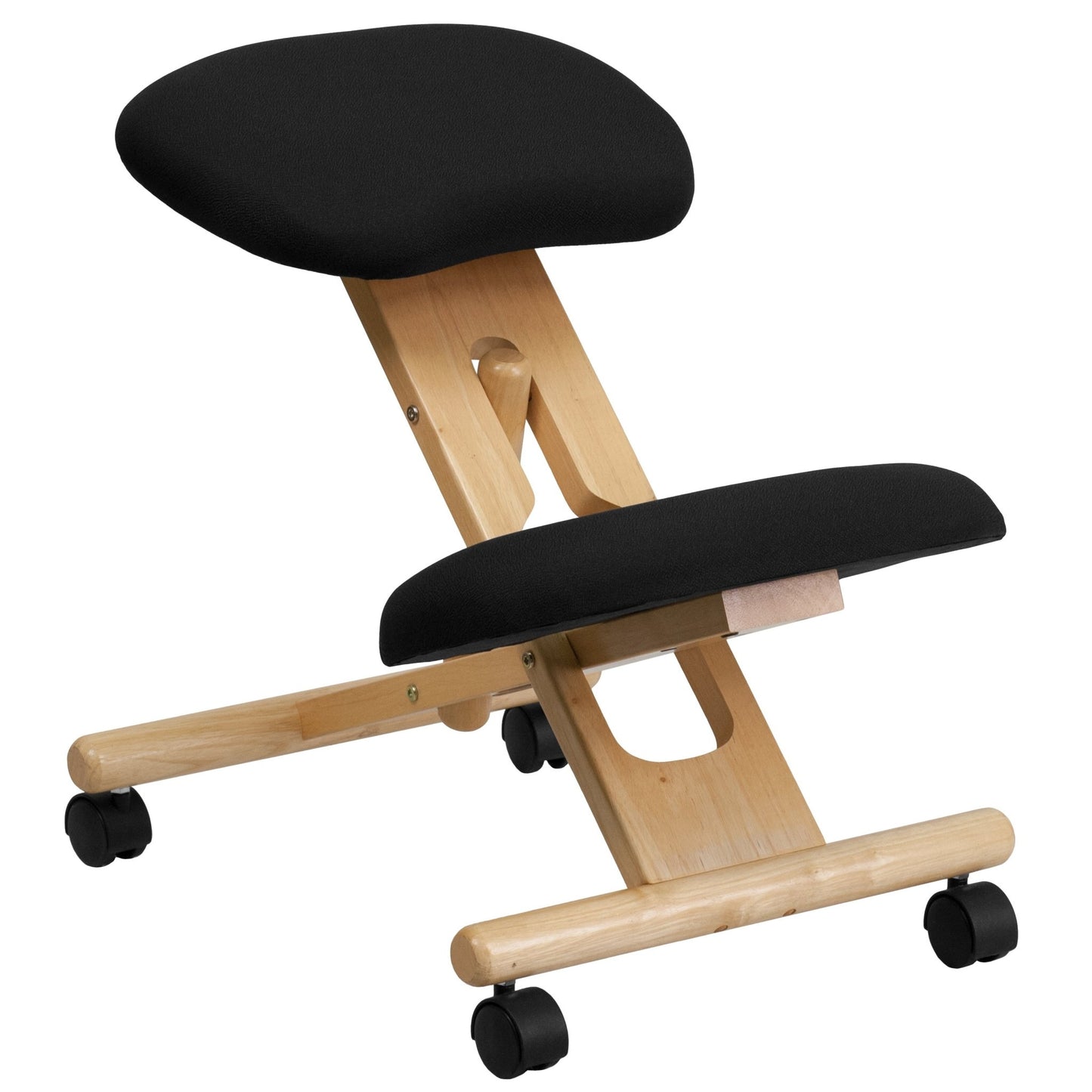 Posey Mobile Wooden Ergonomic Kneeling Office Chair by Flash Furniture - SchoolOutlet