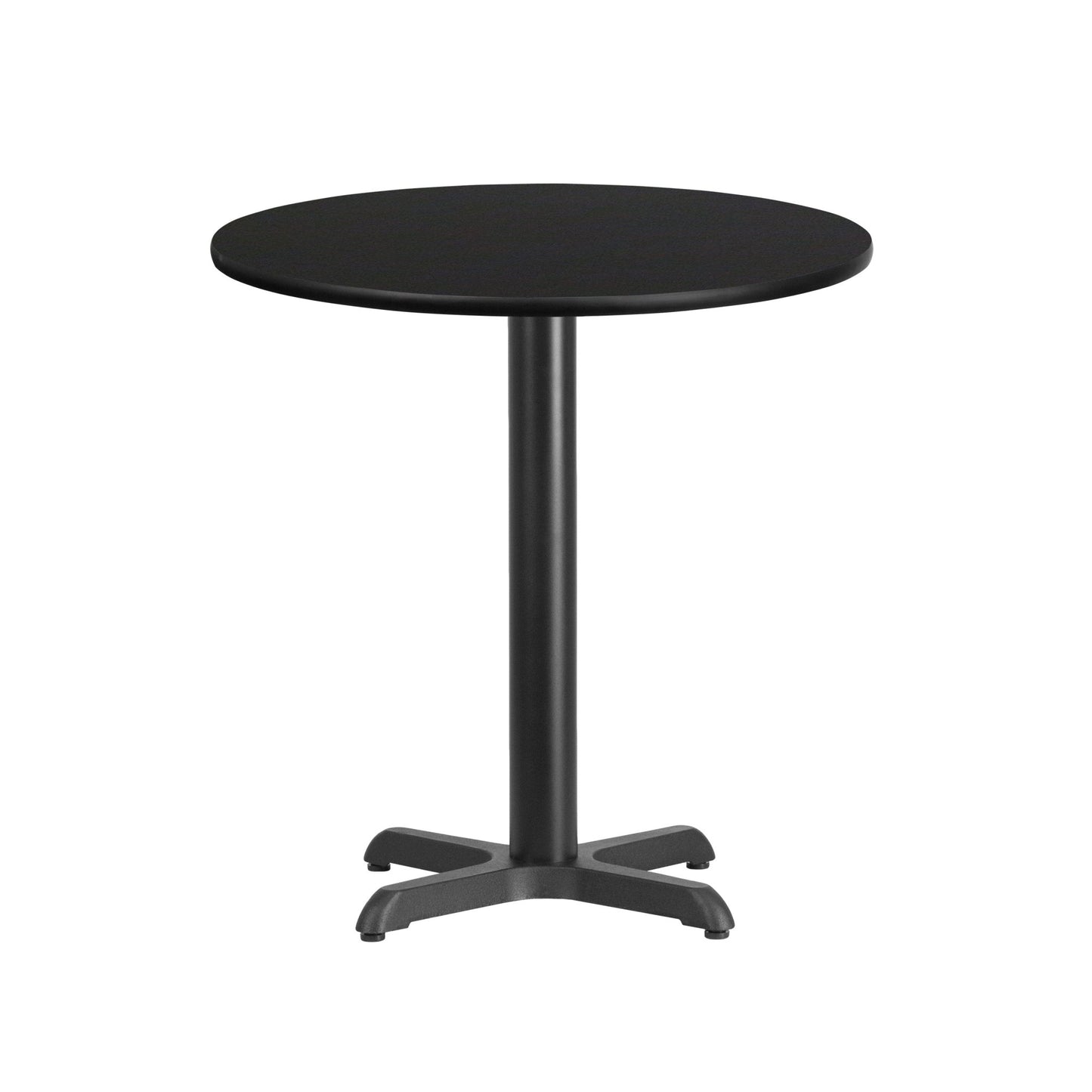 Graniss 24'' Round Hospitality Table with Laminate Top - Table Height Base by Flash Furniture - SchoolOutlet