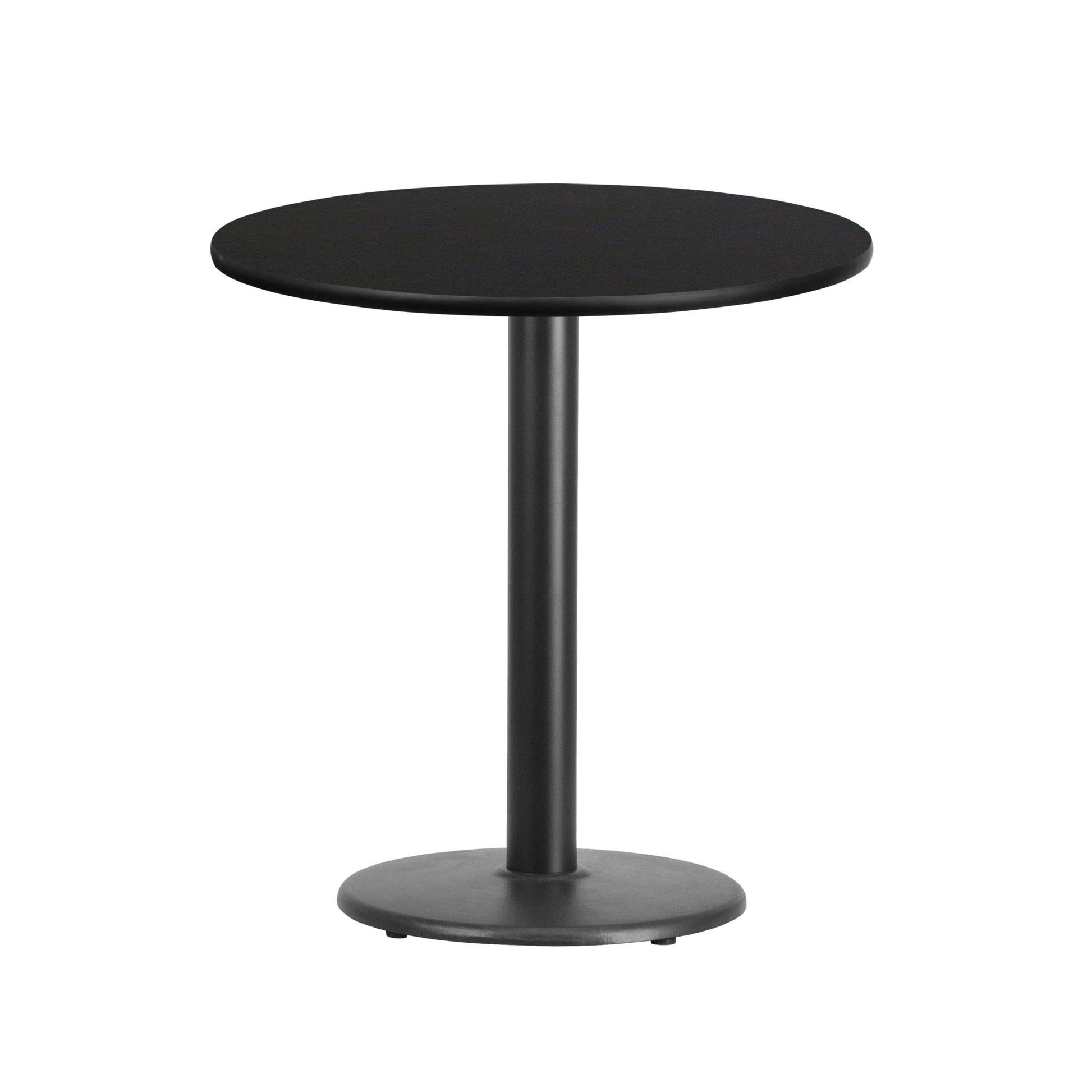 Graniss 24'' Round Hospitality Table with Laminate Top - Table Height Base by Flash Furniture - SchoolOutlet