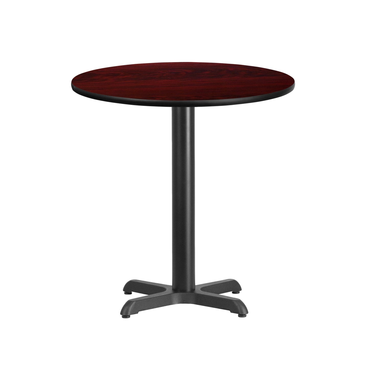 Graniss 24'' Round Hospitality Table with Laminate Top - Table Height Base by Flash Furniture - SchoolOutlet