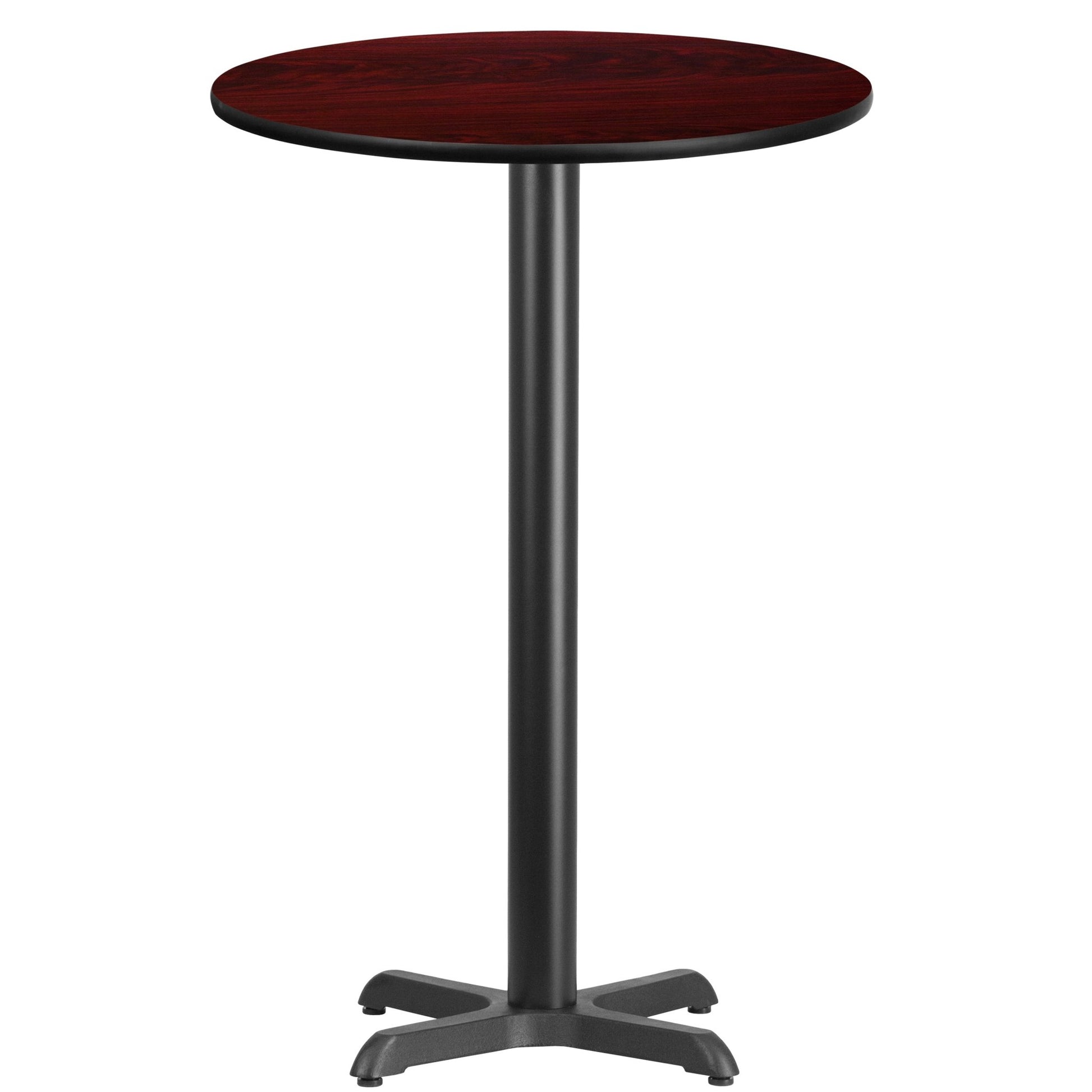 Stiles 24'' Round Hospitality Table with Laminate Top - Bar Height Table Base by Flash Furniture - SchoolOutlet