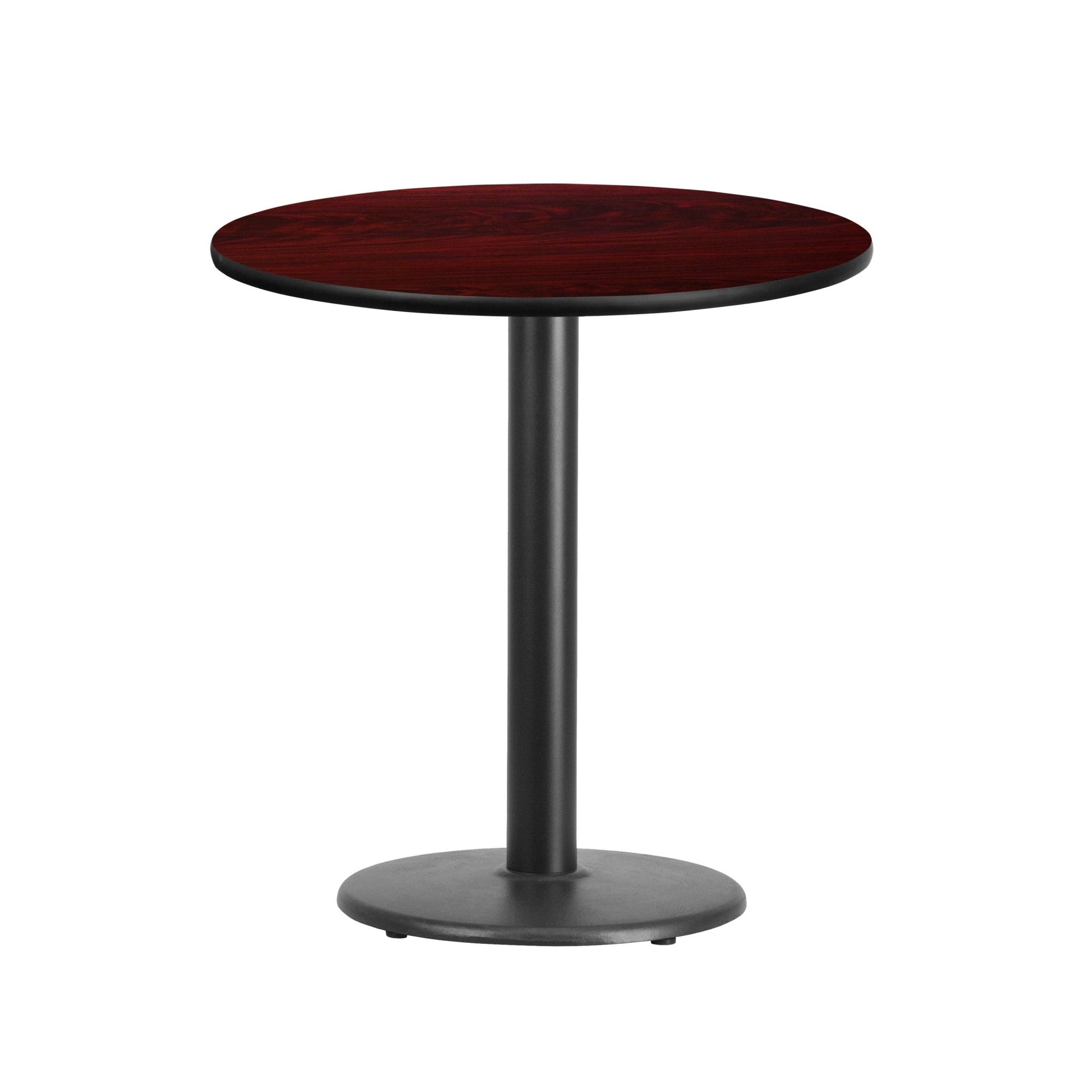 Graniss 24'' Round Hospitality Table with Laminate Top - Table Height Base by Flash Furniture - SchoolOutlet