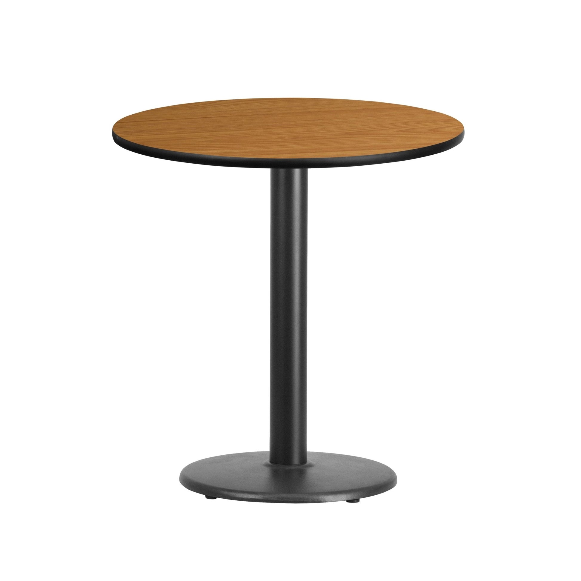 Graniss 24'' Round Hospitality Table with Laminate Top - Table Height Base by Flash Furniture - SchoolOutlet