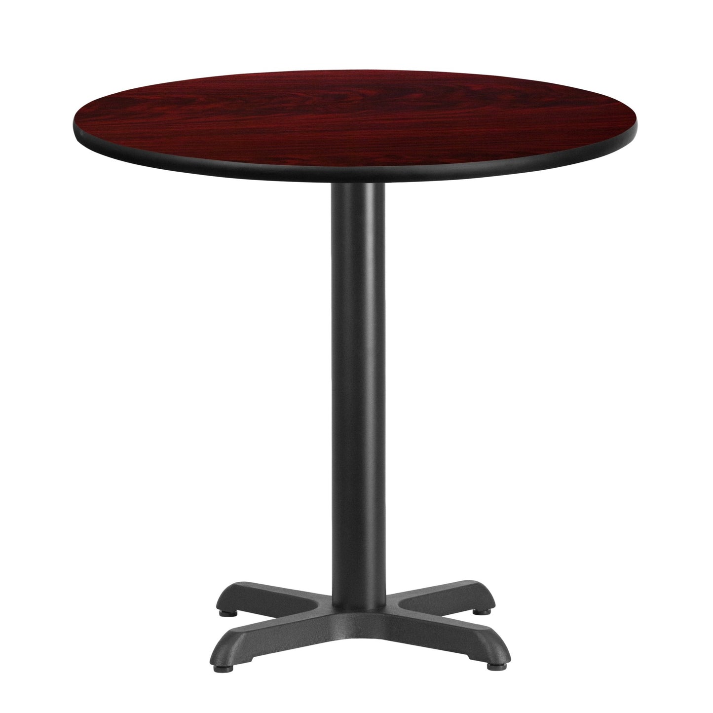 Graniss 30'' Round Hospitality Table with Laminate Top - Table Height Base by Flash Furniture - SchoolOutlet