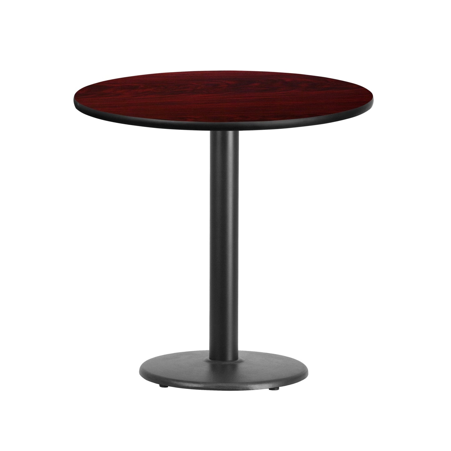 Graniss 30'' Round Hospitality Table with Laminate Top - Table Height Base by Flash Furniture - SchoolOutlet