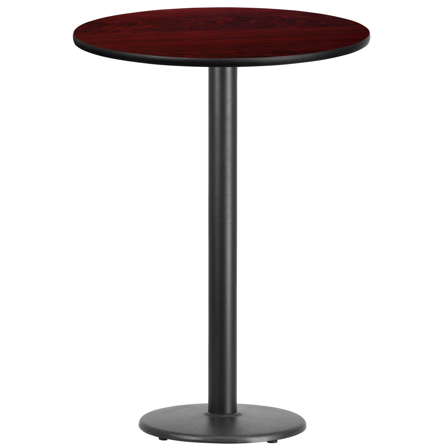 Stiles 30'' Round Hospitality Table with Laminate Top - Bar Height Table Base by Flash Furniture - SchoolOutlet