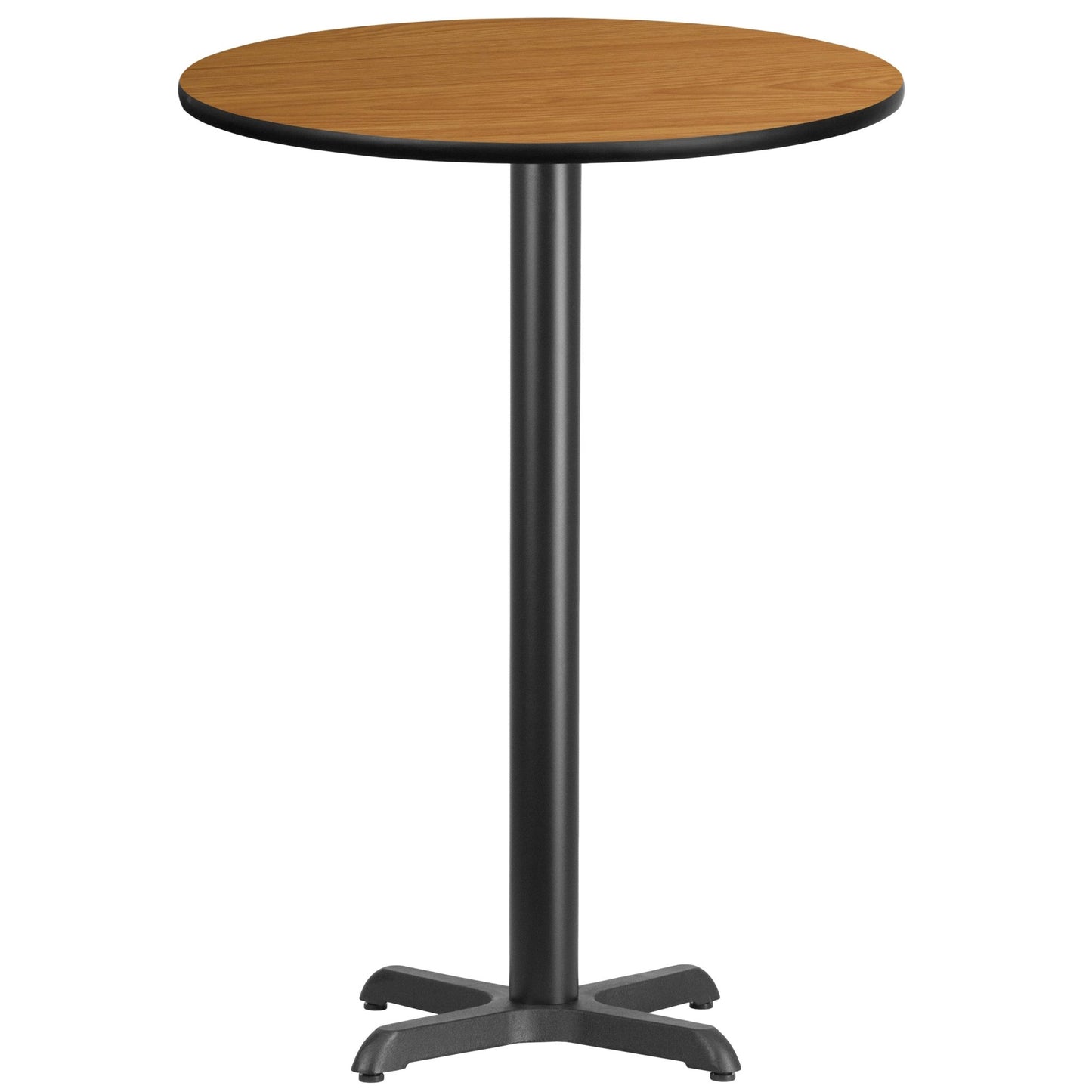 Stiles 30'' Round Hospitality Table with Laminate Top - Bar Height Table Base by Flash Furniture - SchoolOutlet