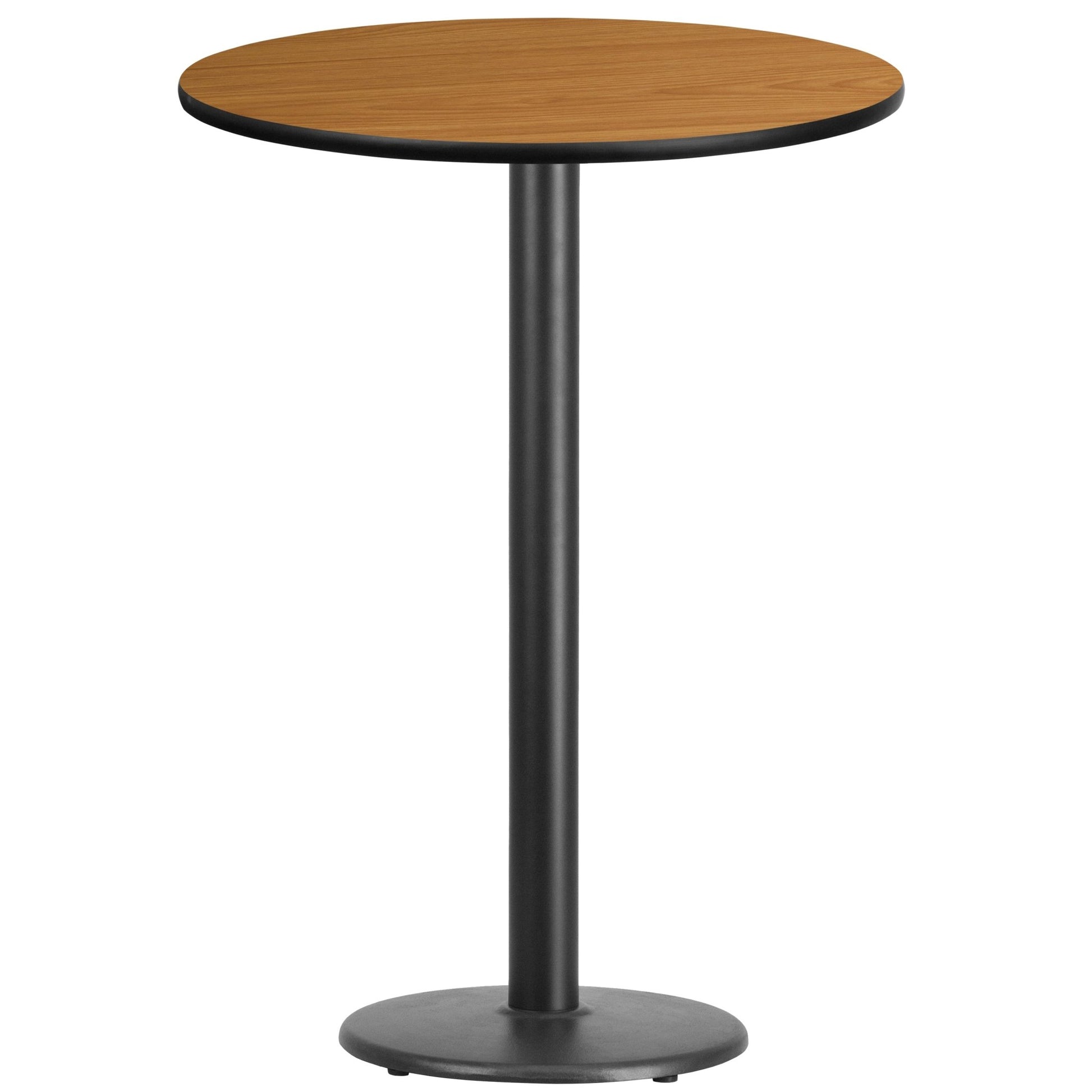 Stiles 30'' Round Hospitality Table with Laminate Top - Bar Height Table Base by Flash Furniture - SchoolOutlet