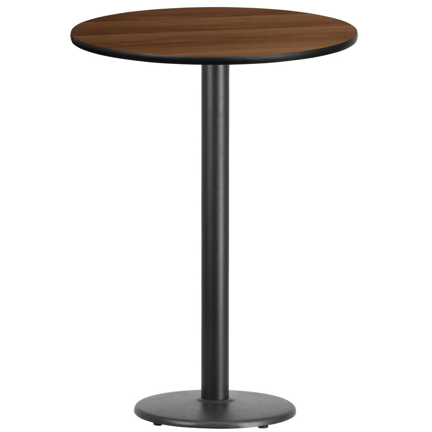 Stiles 30'' Round Hospitality Table with Laminate Top - Bar Height Table Base by Flash Furniture - SchoolOutlet