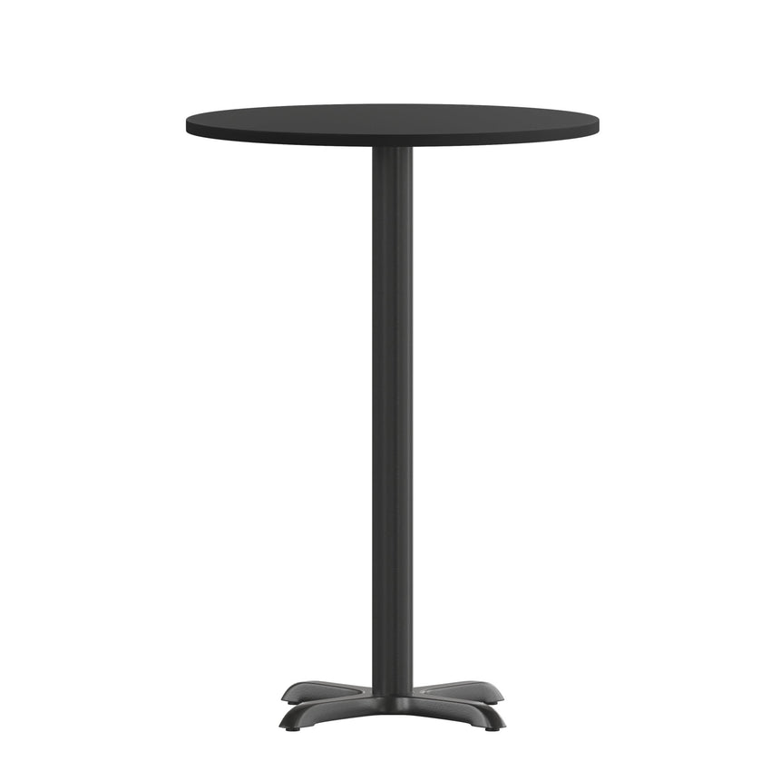 Stiles 36'' Round Hospitality Table with Laminate Top - Bar Height Table Base by Flash Furniture - SchoolOutlet