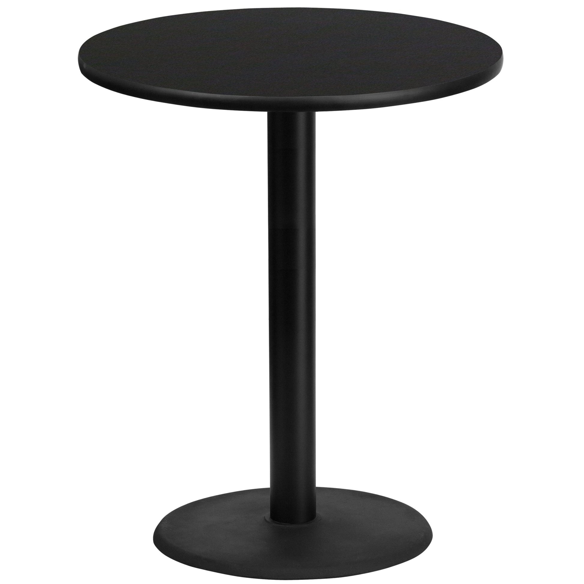 Stiles 36'' Round Hospitality Table with Laminate Top - Bar Height Table Base by Flash Furniture - SchoolOutlet