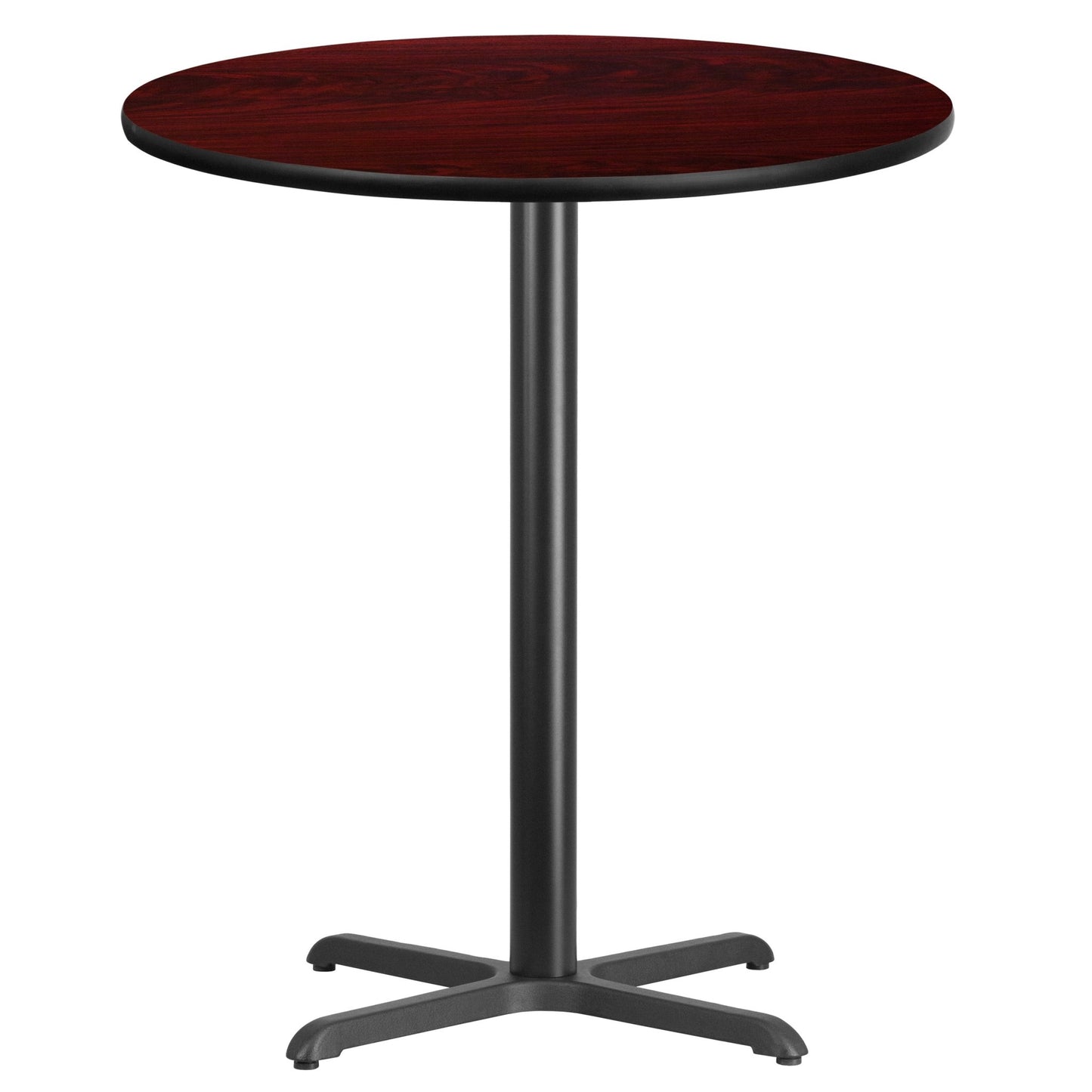 Stiles 36'' Round Hospitality Table with Laminate Top - Bar Height Table Base by Flash Furniture - SchoolOutlet