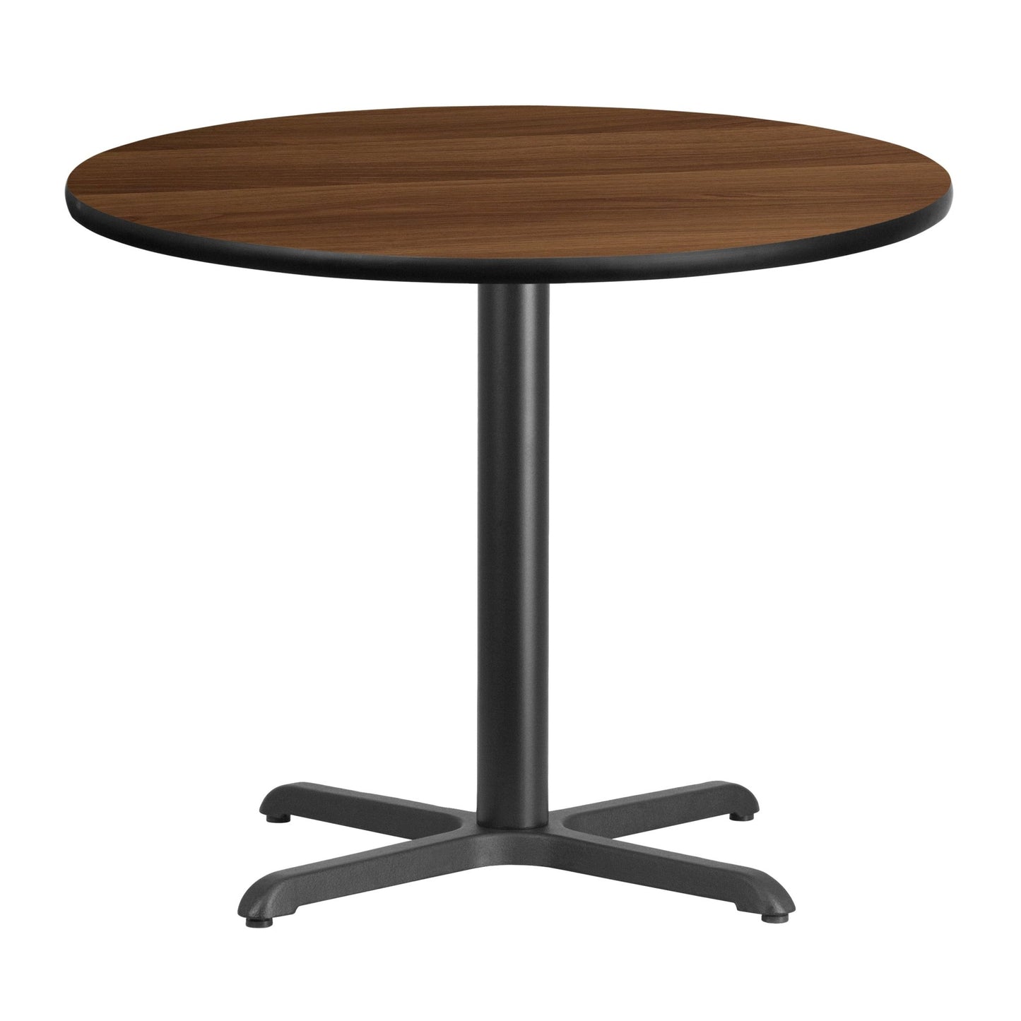 Graniss 36'' Round Hospitality Table with Laminate Top - Table Height Base by Flash Furniture - SchoolOutlet