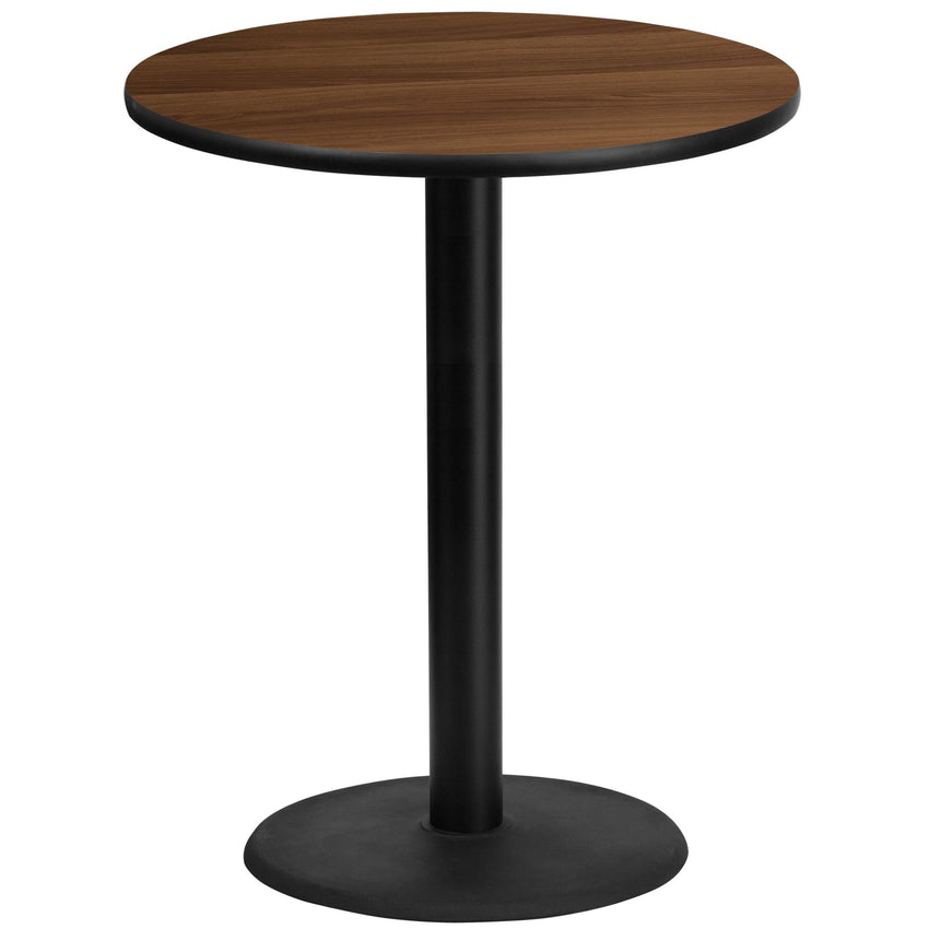 Stiles 36'' Round Hospitality Table with Laminate Top - Bar Height Table Base by Flash Furniture - SchoolOutlet