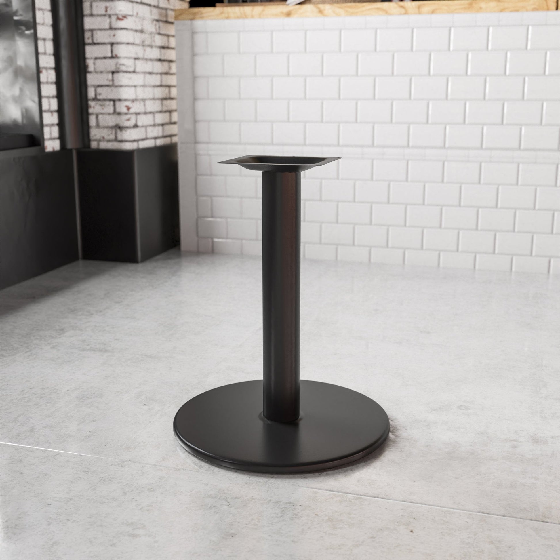 Beverly 24'' Round Restaurant Table Base with 4'' Diameter Column by Flash Furniture - SchoolOutlet