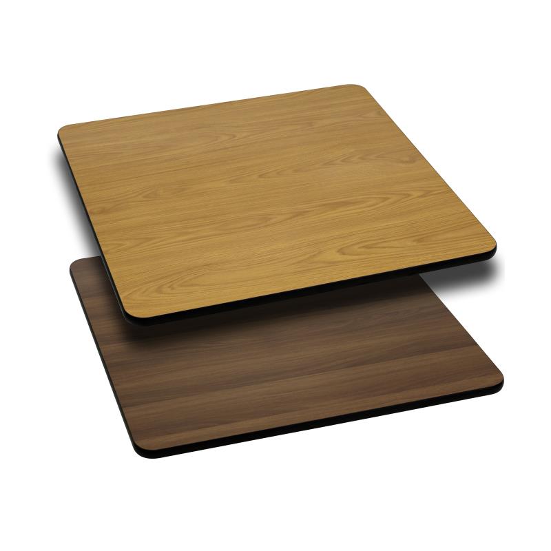 Glenbrook Square Table Top 24'' with Natural or Walnut Reversible Laminate Top by Flash Furniture - SchoolOutlet