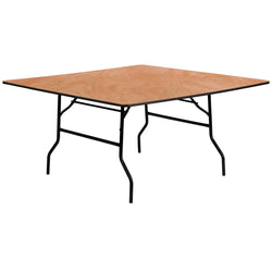 Gerry 5-Foot Square Wood Folding Banquet Table by Flash Furniture