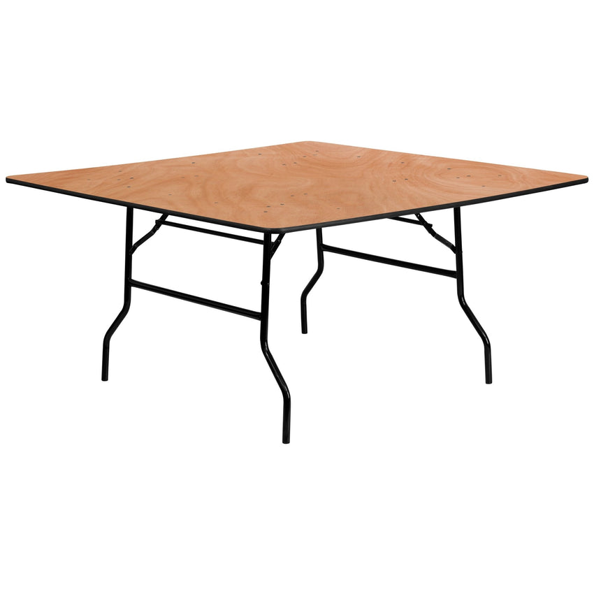 Gerry 5 - Foot Square Wood Folding Banquet Table by Flash Furniture - SchoolOutlet