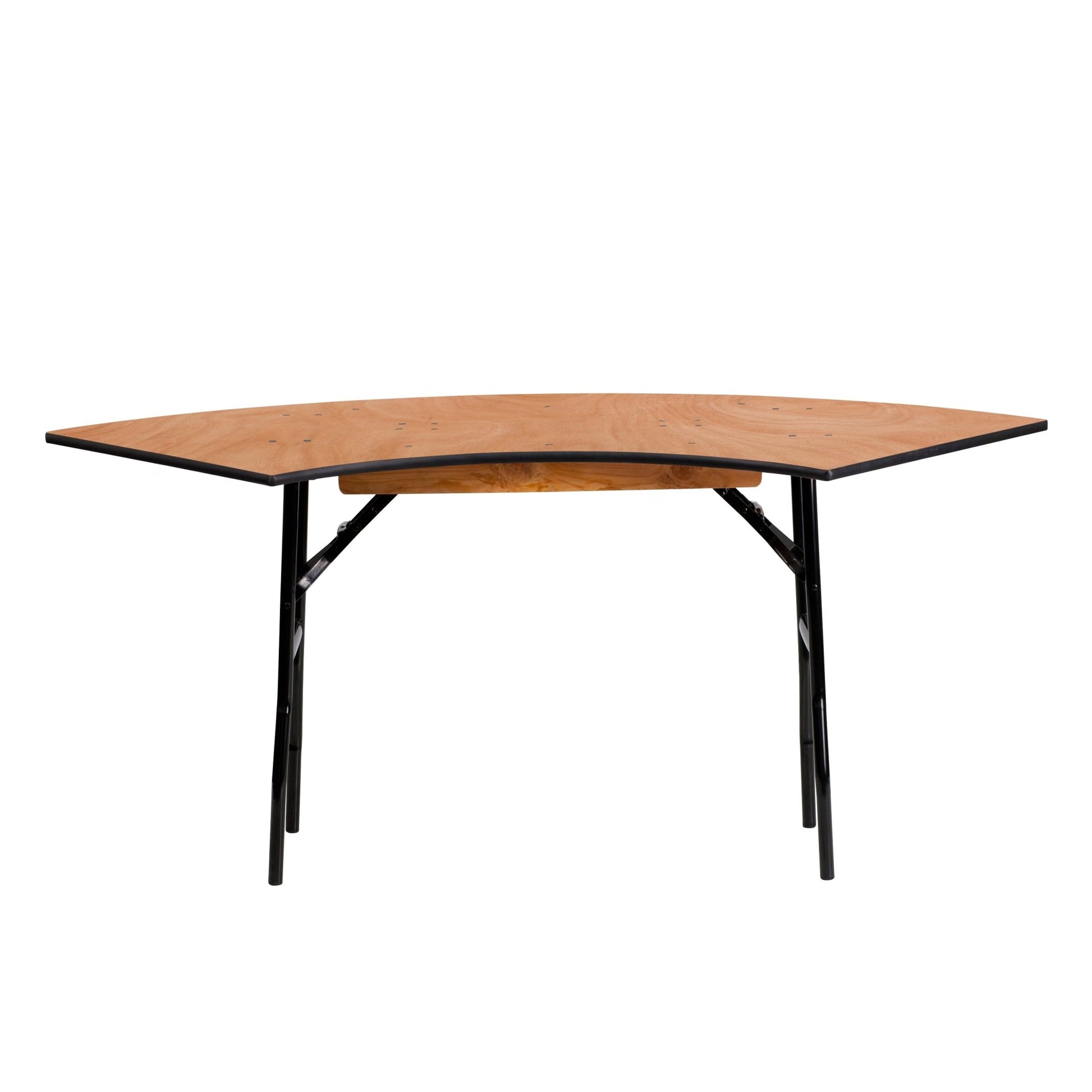 Ginny 5.5 ft. x 2 ft. Serpentine Wood Folding Banquet Table by Flash Furniture - SchoolOutlet