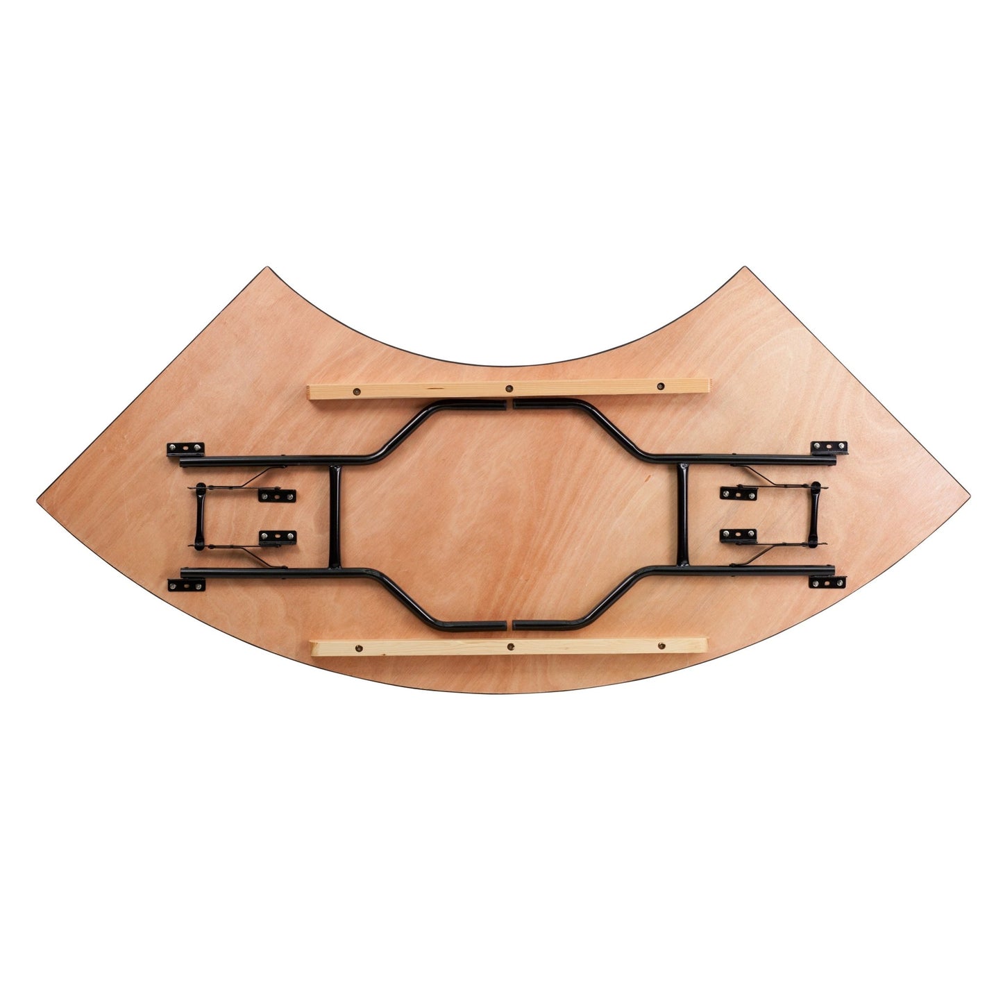 Ginny 7.25 ft. x 2.5 ft. Serpentine Wood Folding Banquet Table by Flash Furniture - SchoolOutlet