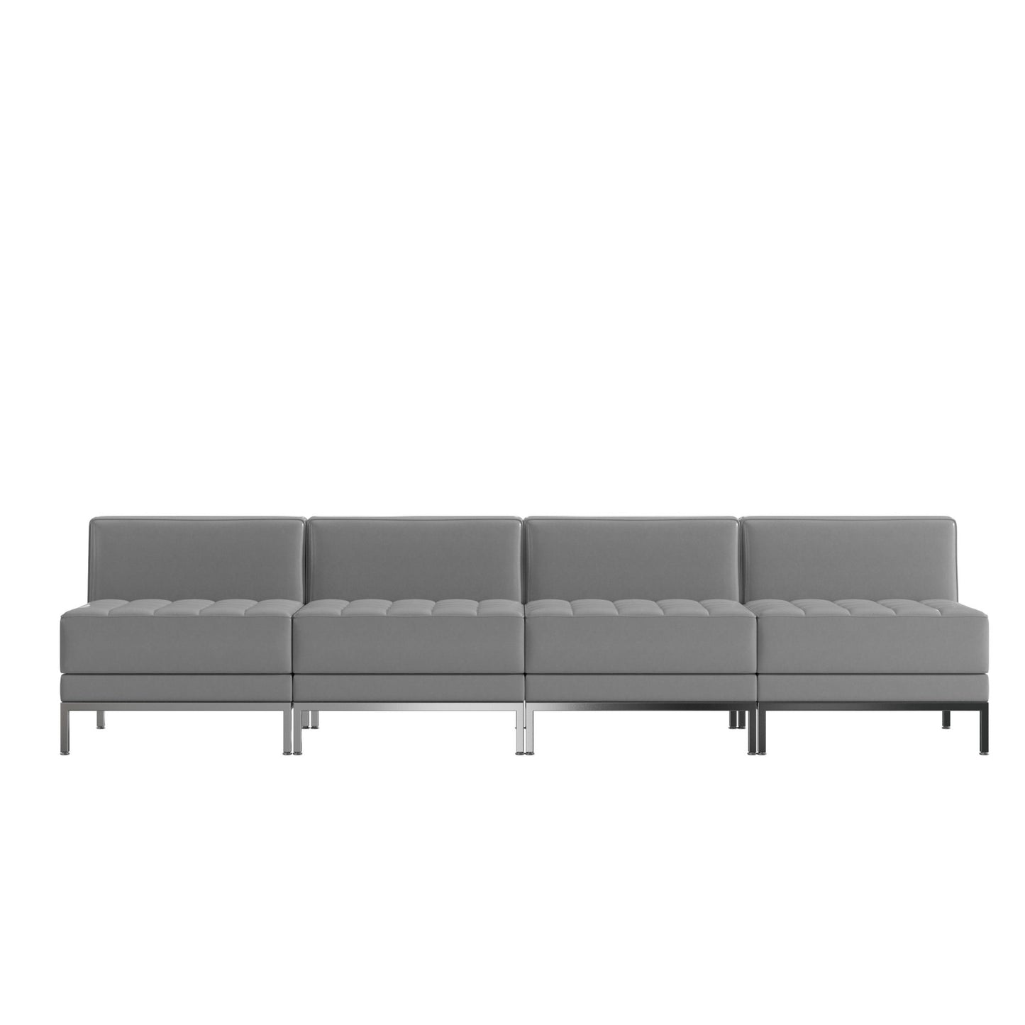 HERCULES Imagination Series 4 Piece Waiting Room LeatherSoft Lounge Set - Reception Bench by Flash Furniture - SchoolOutlet