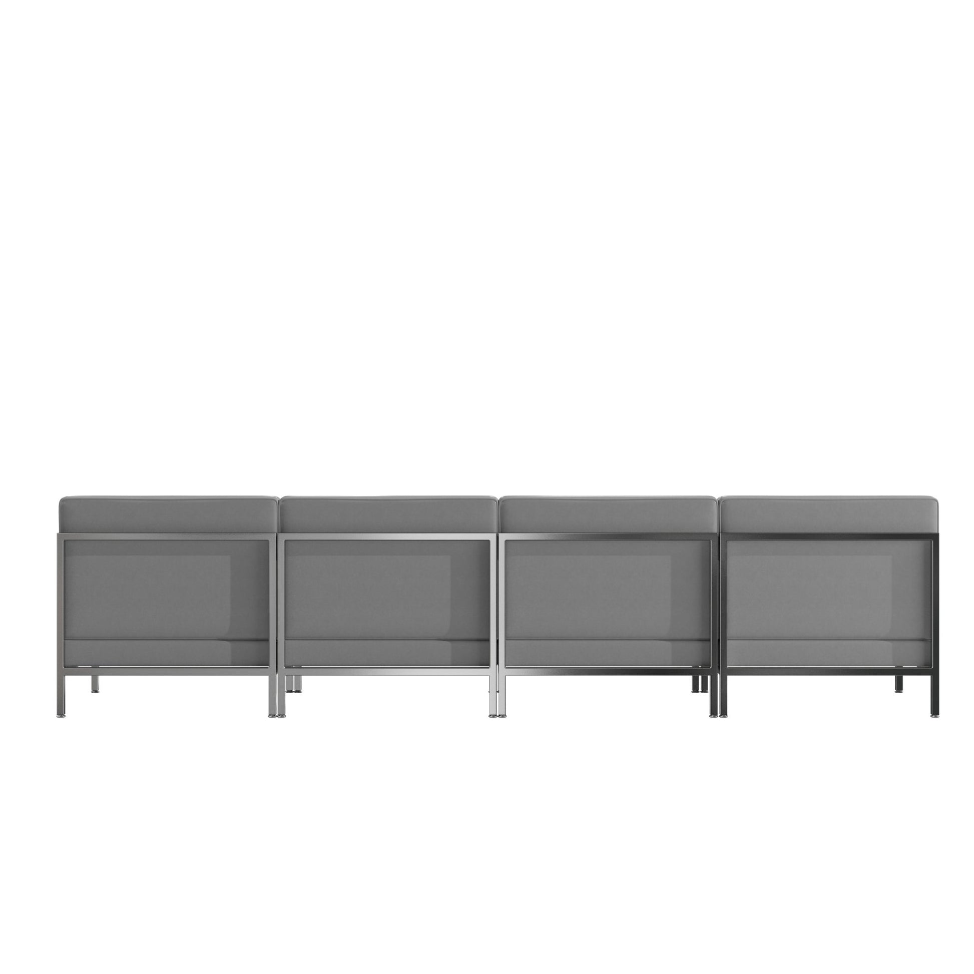 HERCULES Imagination Series 4 Piece Waiting Room LeatherSoft Lounge Set - Reception Bench by Flash Furniture - SchoolOutlet