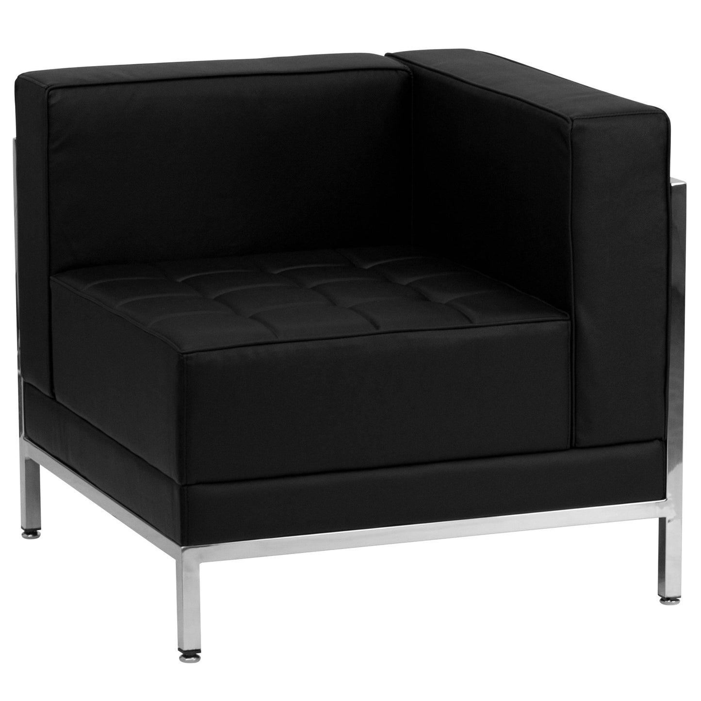 HERCULES Imagination Series Black LeatherSoft Sectional Configuration, 7 Pieces by Flash Furniture - SchoolOutlet