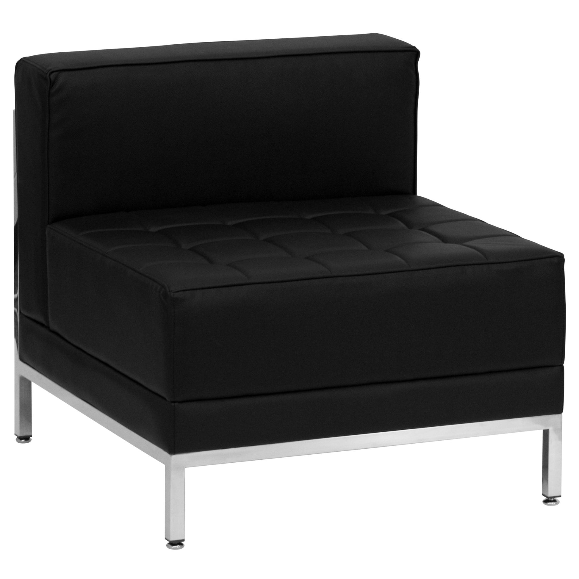 HERCULES Imagination Series Black LeatherSoft Sectional Configuration, 7 Pieces by Flash Furniture - SchoolOutlet