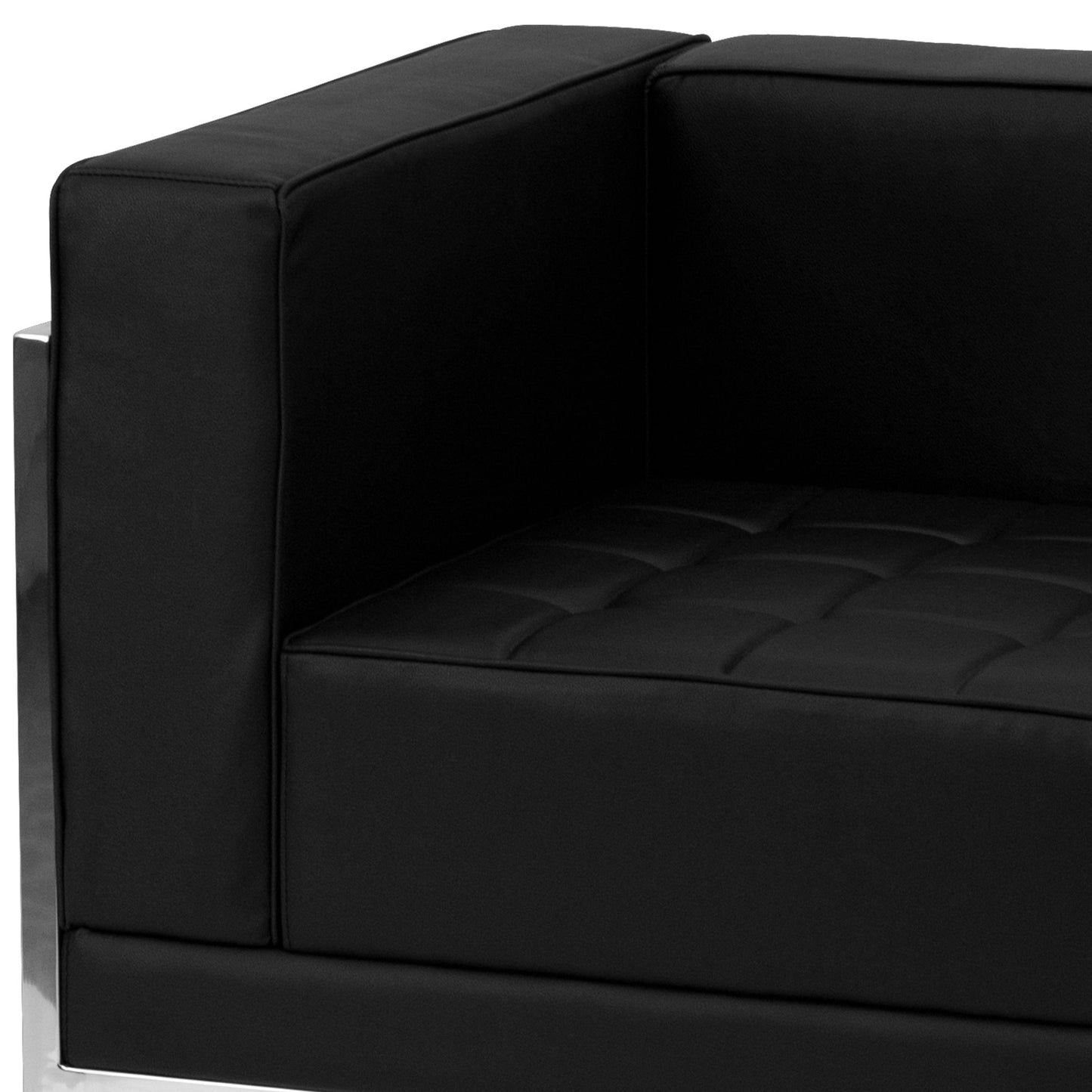 HERCULES Imagination Series Black LeatherSoft Sectional Configuration, 9 Pieces by Flash Furniture - SchoolOutlet