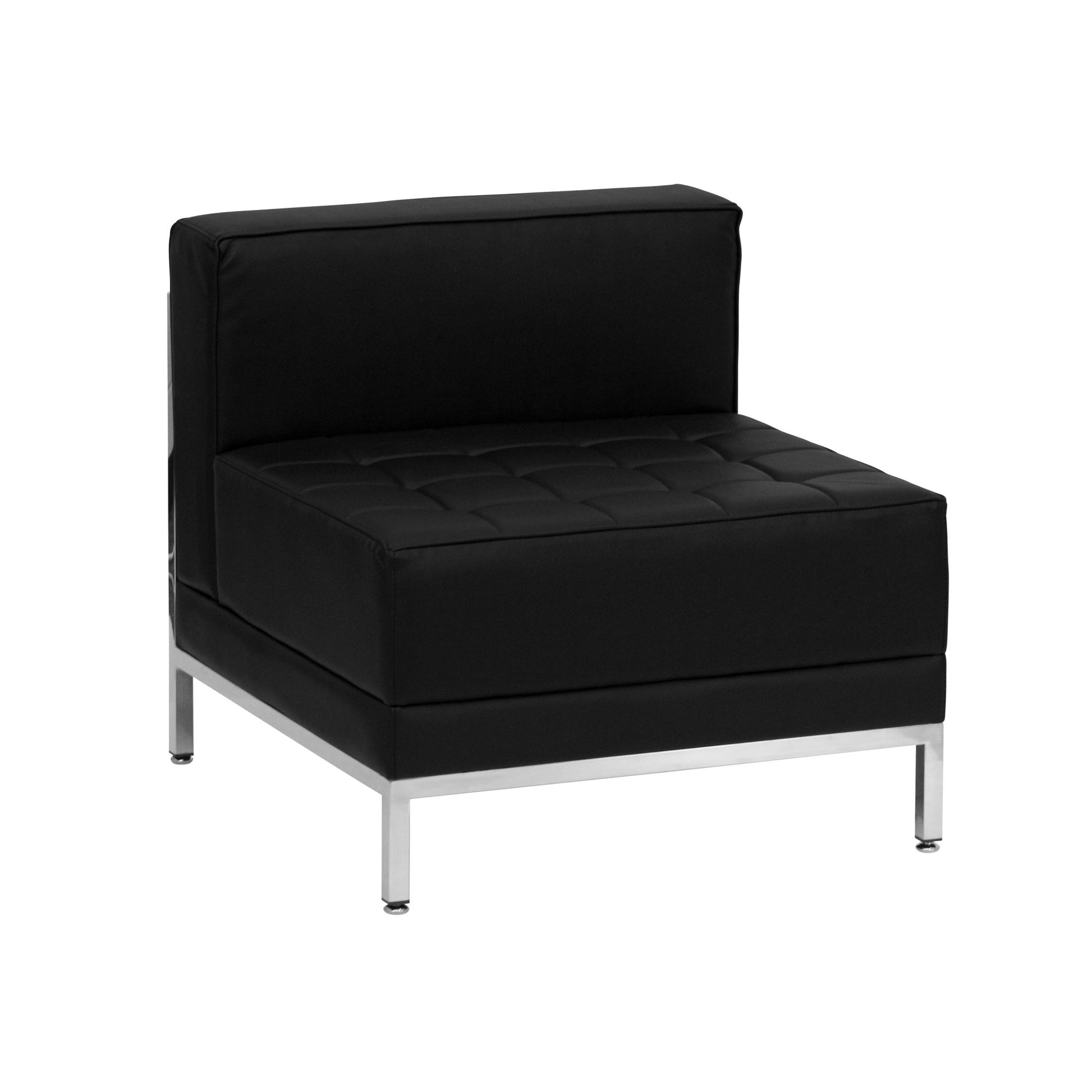 HERCULES Imagination Series Black LeatherSoft Sectional Configuration, 9 Pieces by Flash Furniture - SchoolOutlet