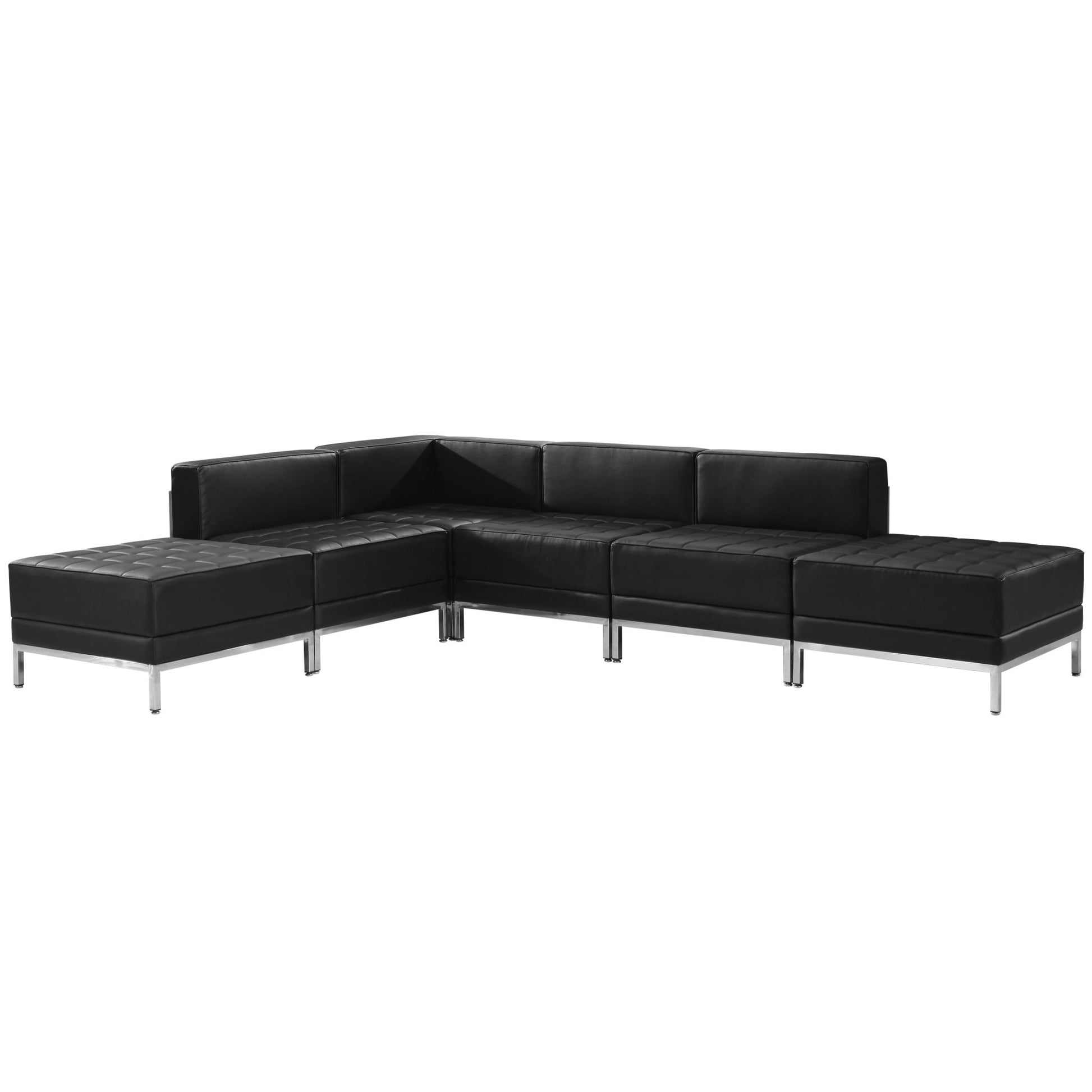 HERCULES Imagination Series LeatherSoft Sectional Configuration, 6 Pieces by Flash Furniture - SchoolOutlet