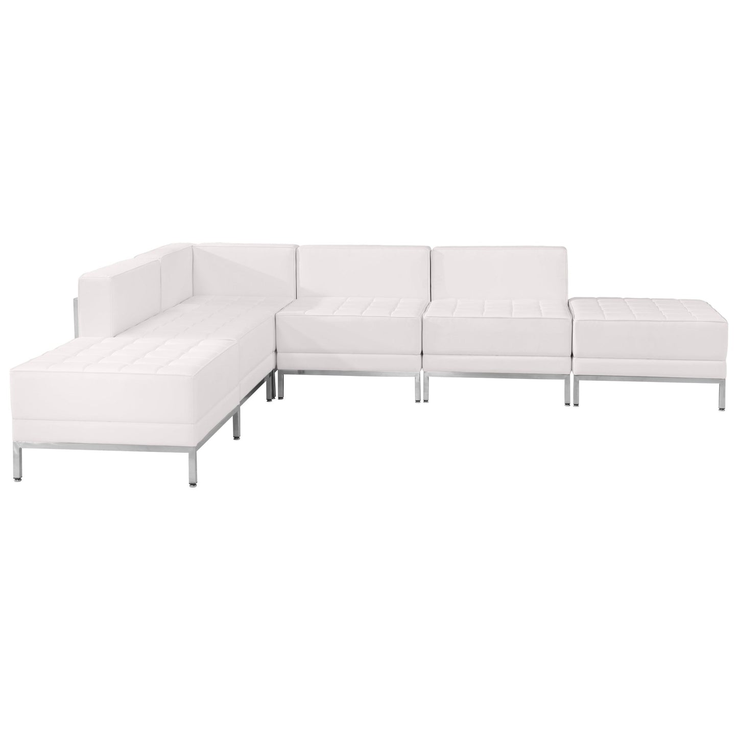 HERCULES Imagination Series LeatherSoft Sectional Configuration, 6 Pieces by Flash Furniture - SchoolOutlet