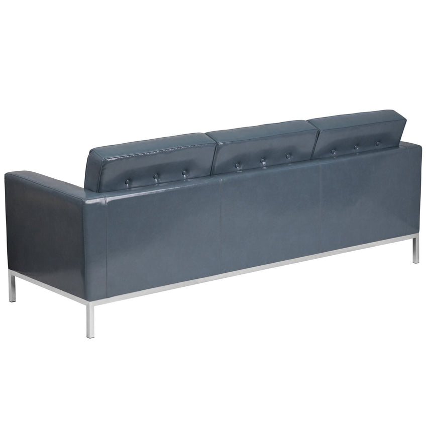 HERCULES Lacey Series Contemporary LeatherSoft Sofa with Stainless Steel Frame by Flash Furniture - SchoolOutlet